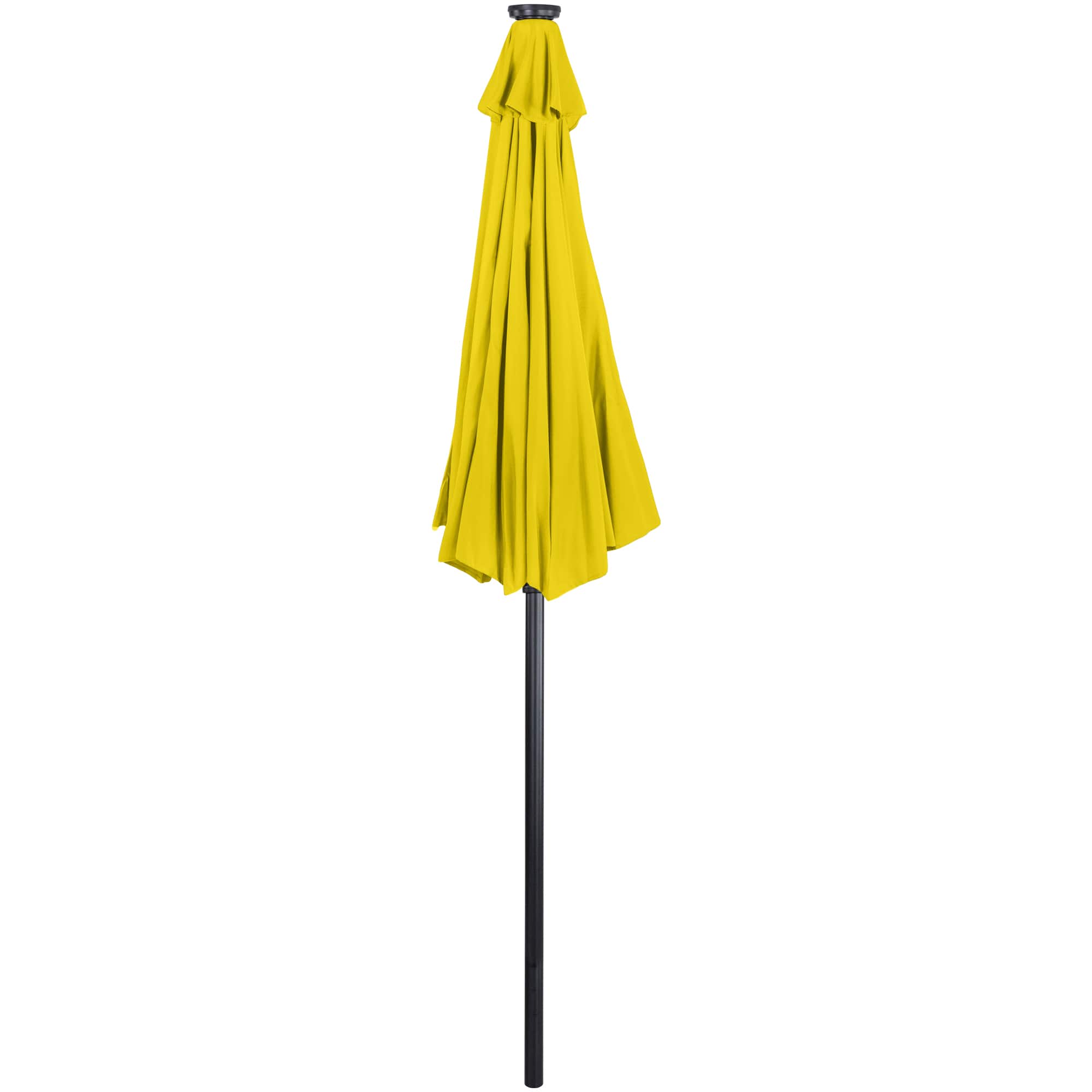 9ft. Solar Lighted Outdoor Patio Market Umbrella