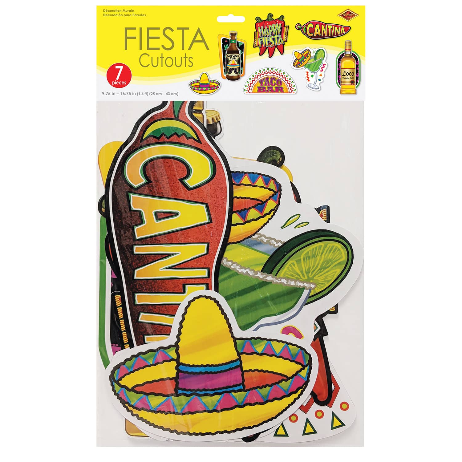 Beistle Fiesta Bar Cutout Set