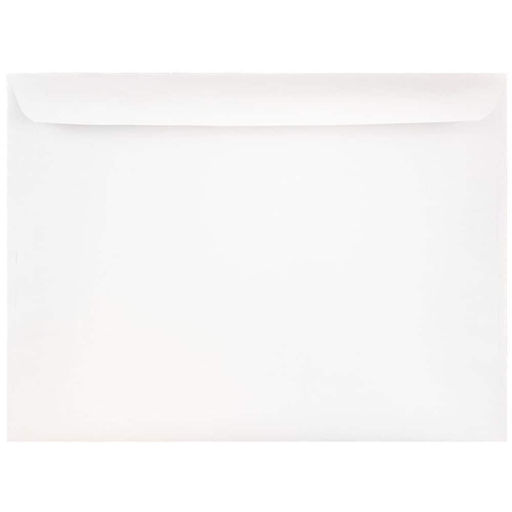 JAM Paper 9.5" x 12.6" White Booklet Commercial Envelopes