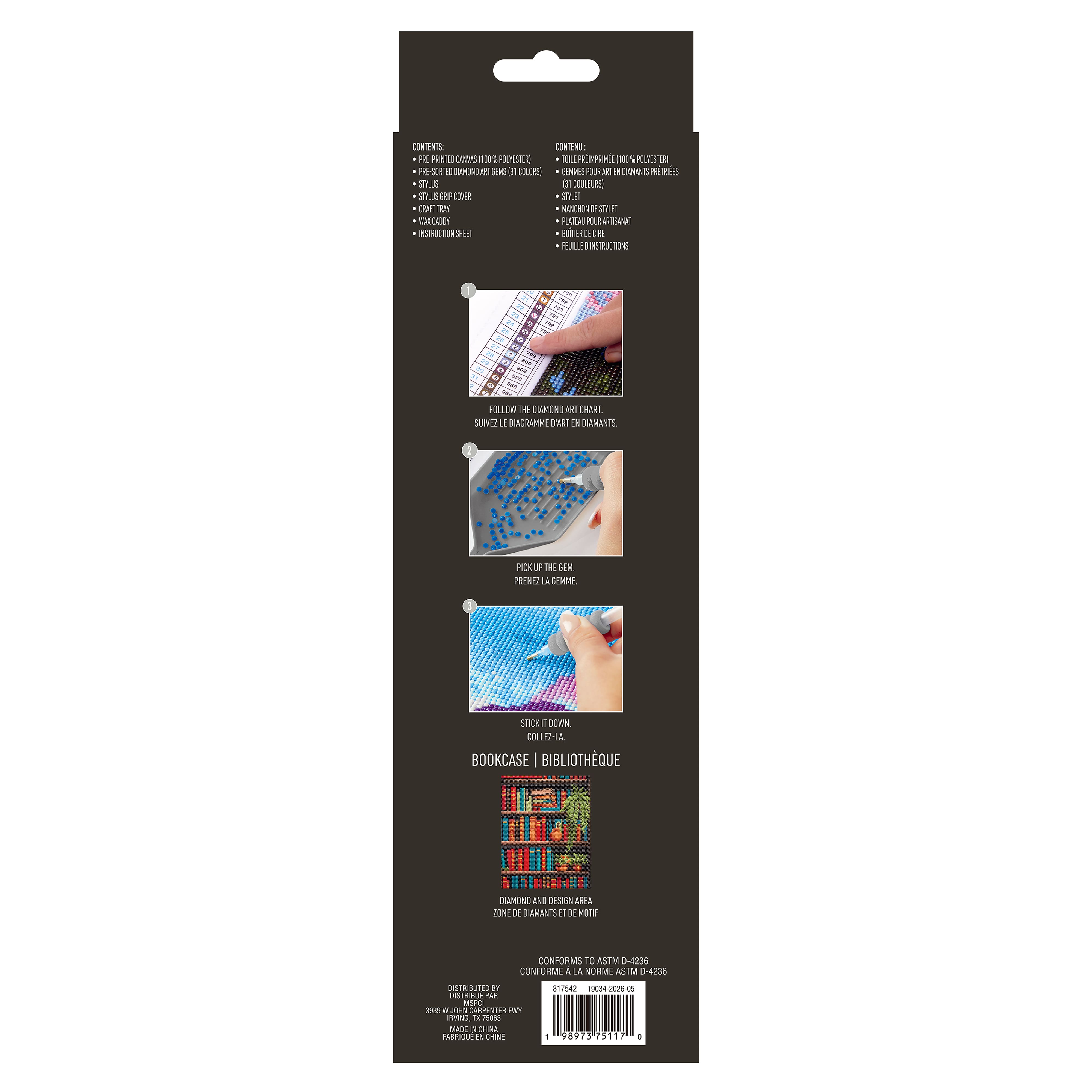 8" x 10" Bookcase Diamond Art Kit by Make Market®