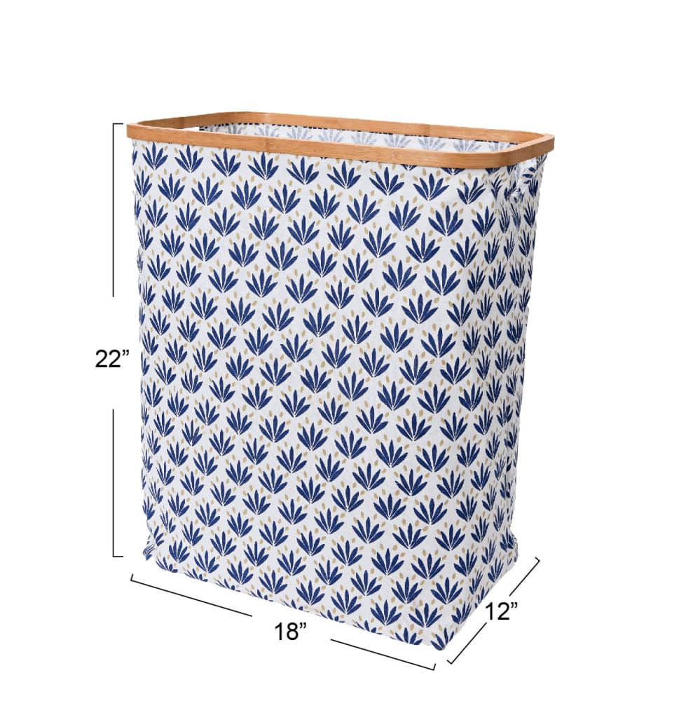 Household Essentials Krush Bamboo Rimmed Hamper (Rectangular
