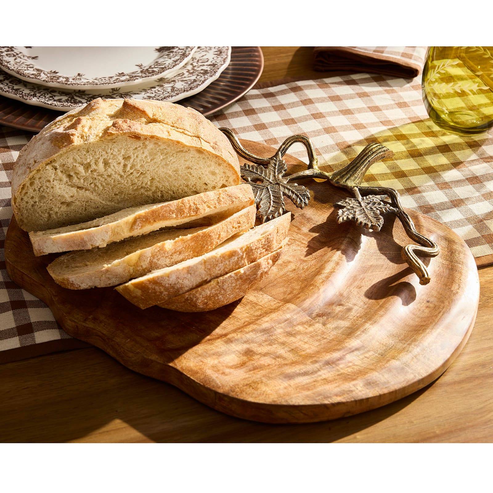 16.5" x 13.5" Mango Wood Pumpkin Tray by Ashland®