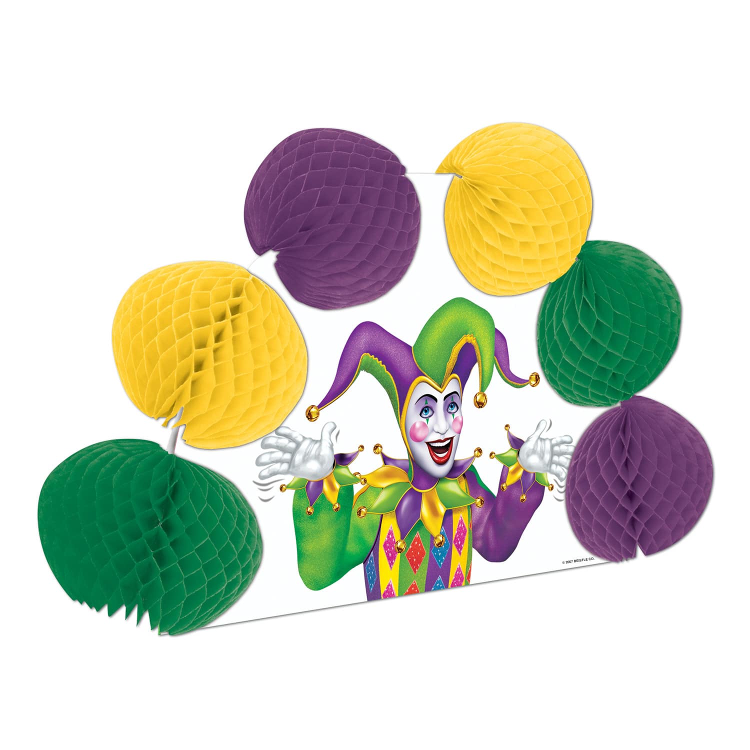 Besitle Mardi Gras Pop-Over Centerpieces, 4ct.