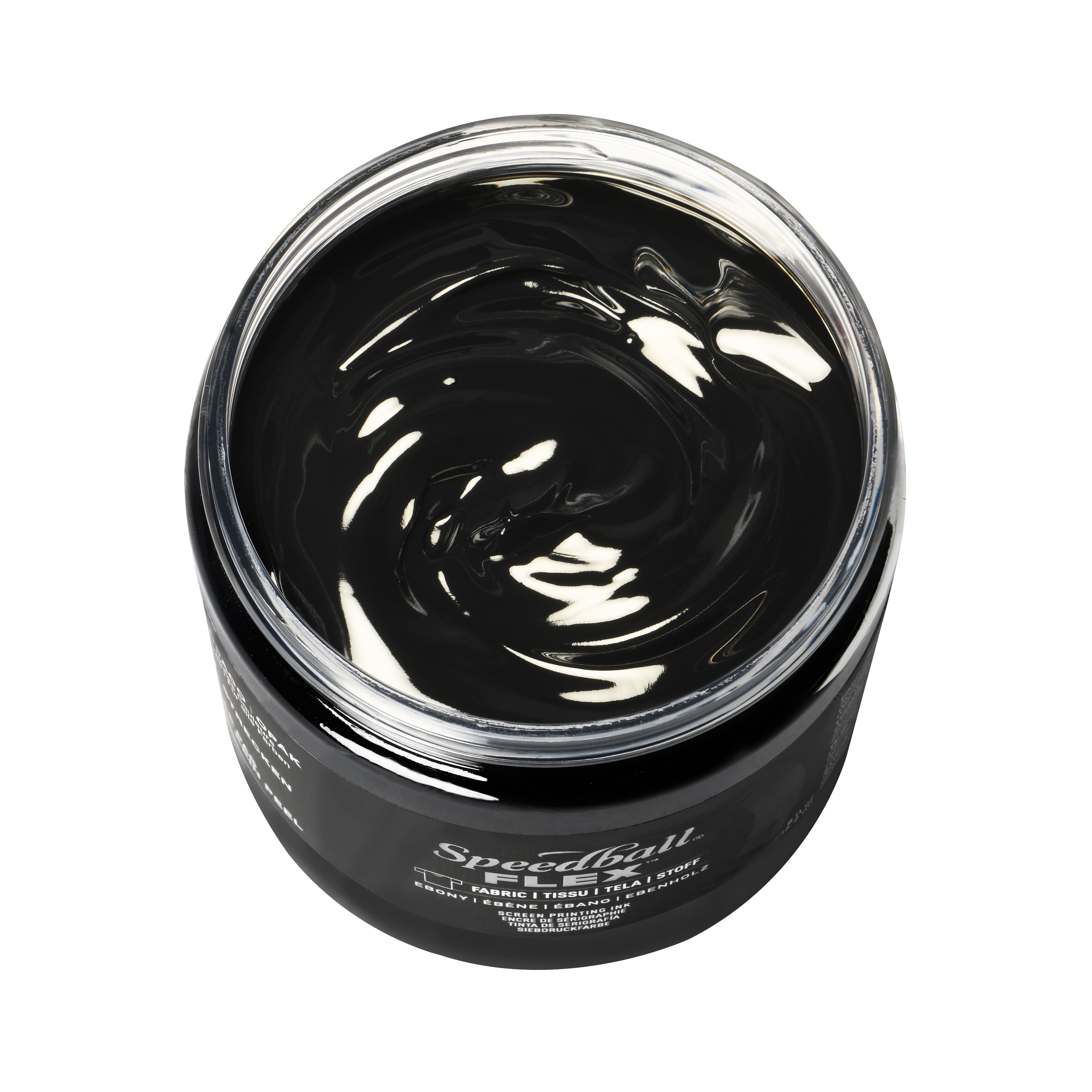 6 Pack: Speedball® Flex™ 8oz. Ebony Fabric Screen Printing Ink