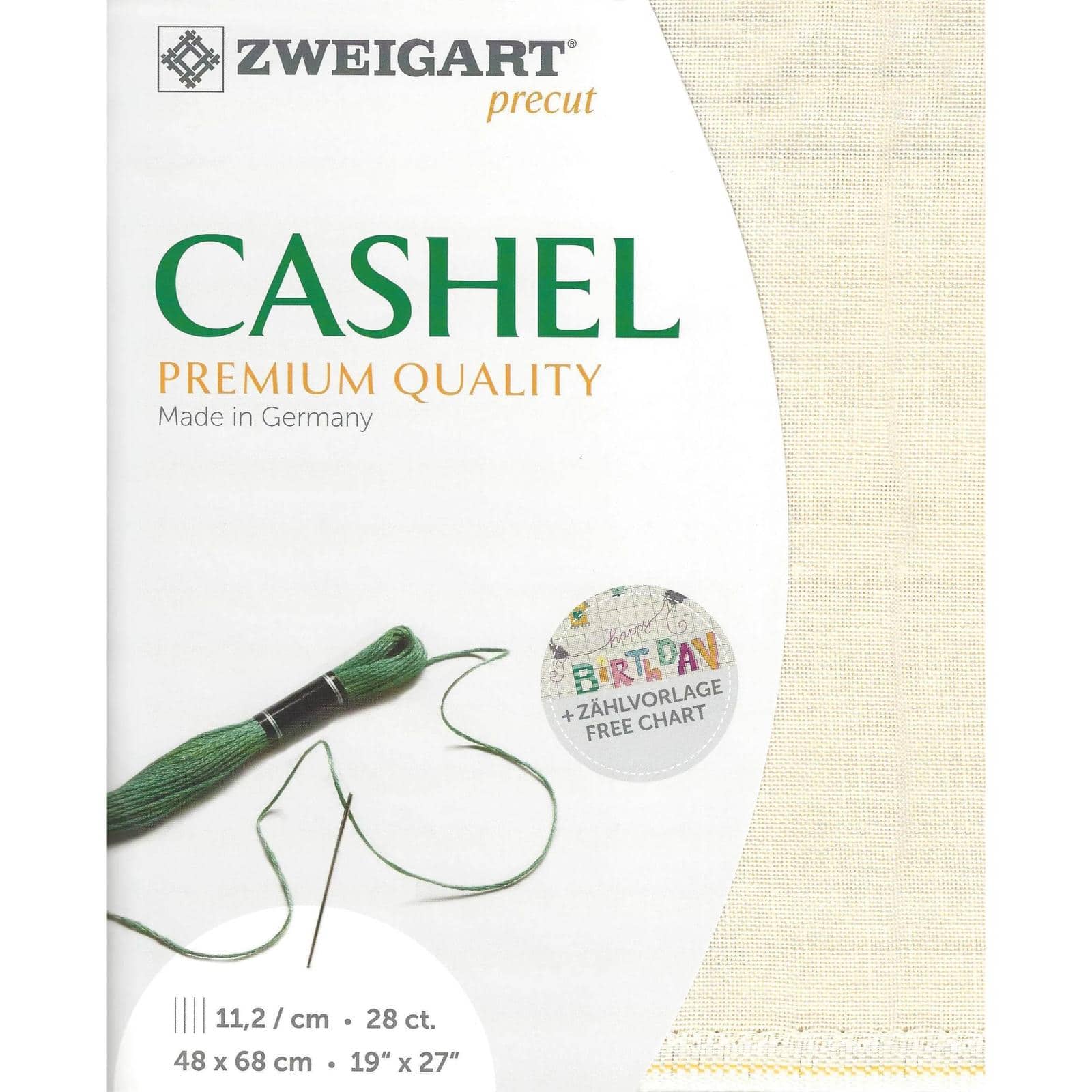 Zweigart® Cashel Extra Fine 28 Count Precut Fabric