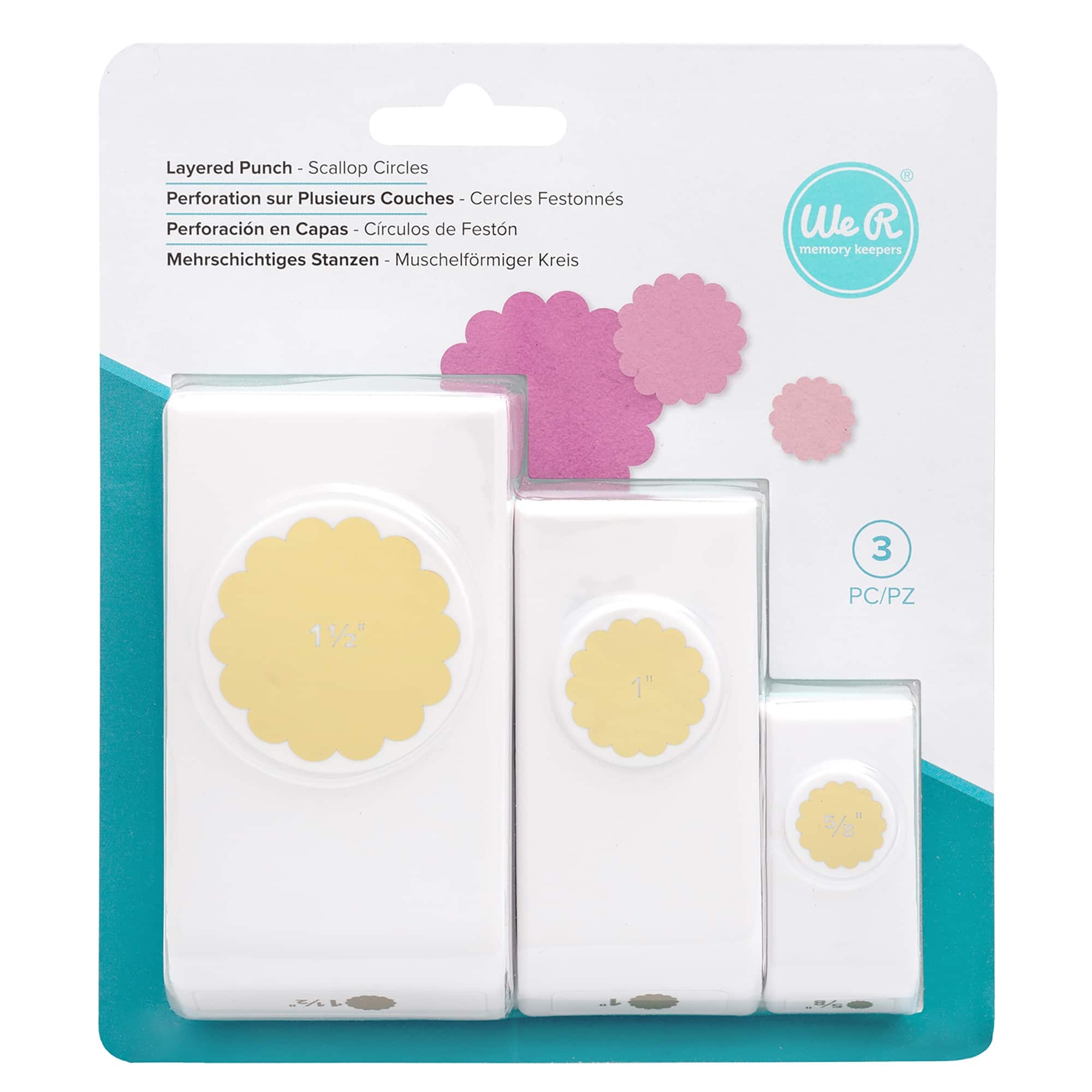 We R Memory Keepers® Scallop Circles Layering Punches Set