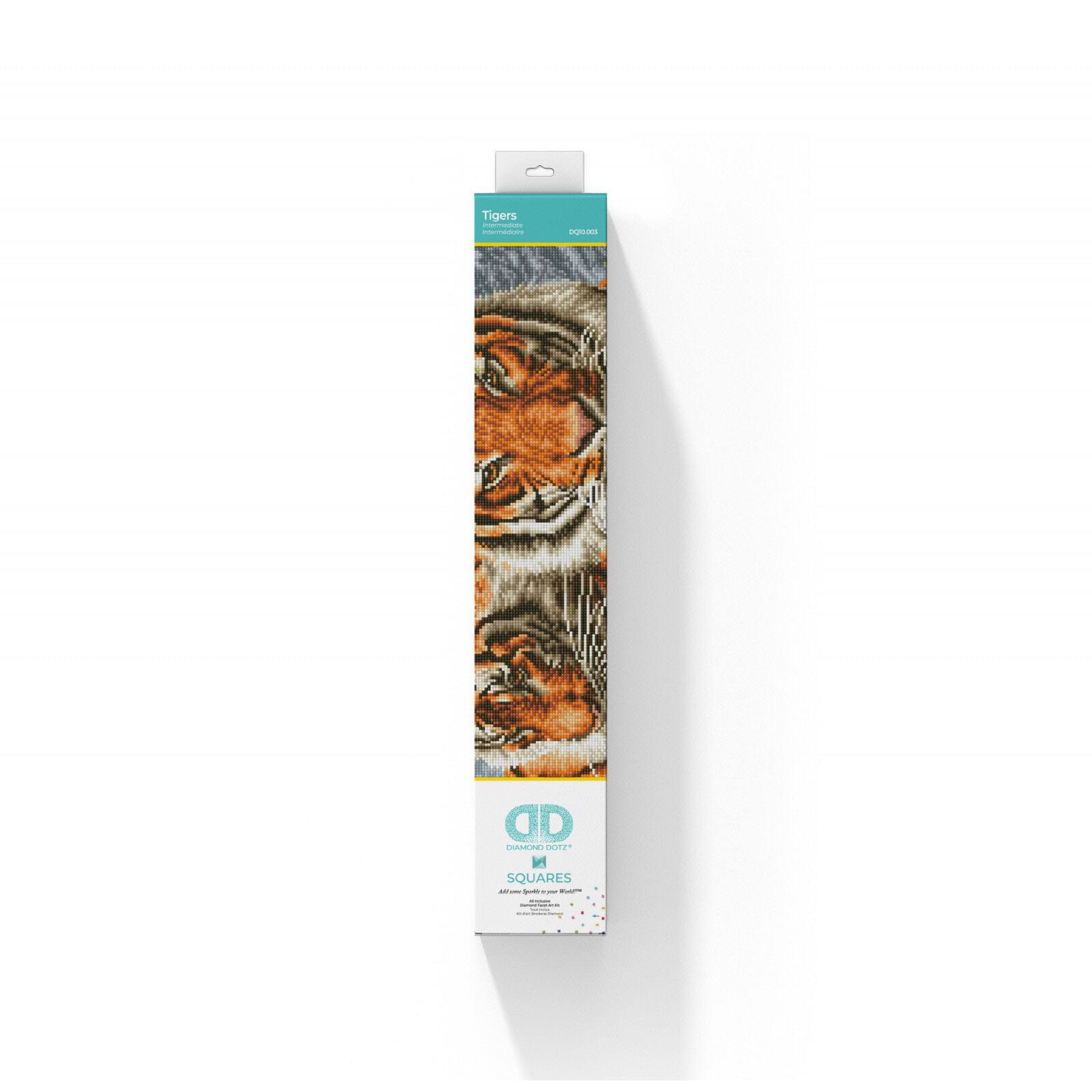 Diamond Dotz® Intermediate Tigers Diamond Painting Kit