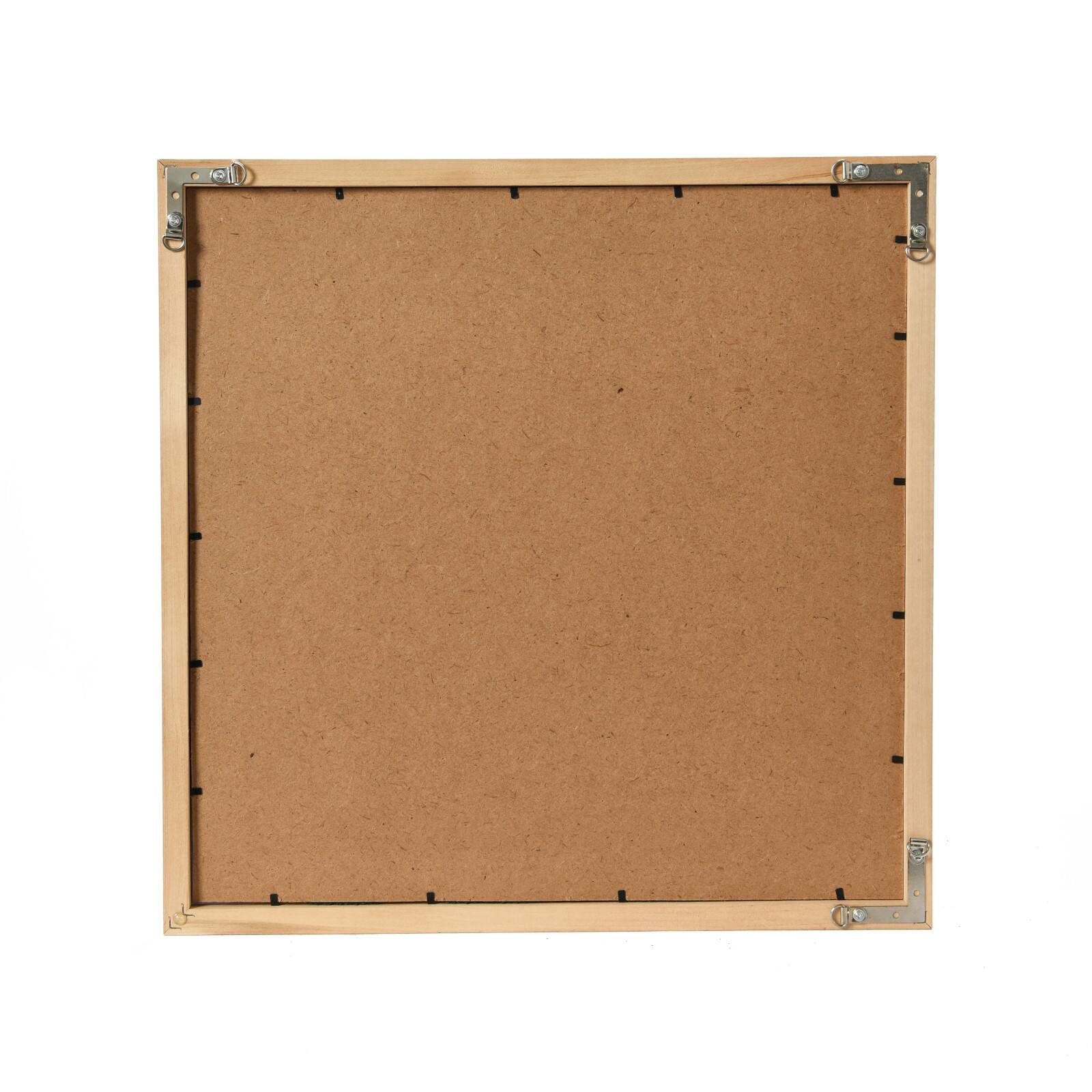 Hello Honey® 18" Square Tufted Abstract Embroidery in Wood Frame