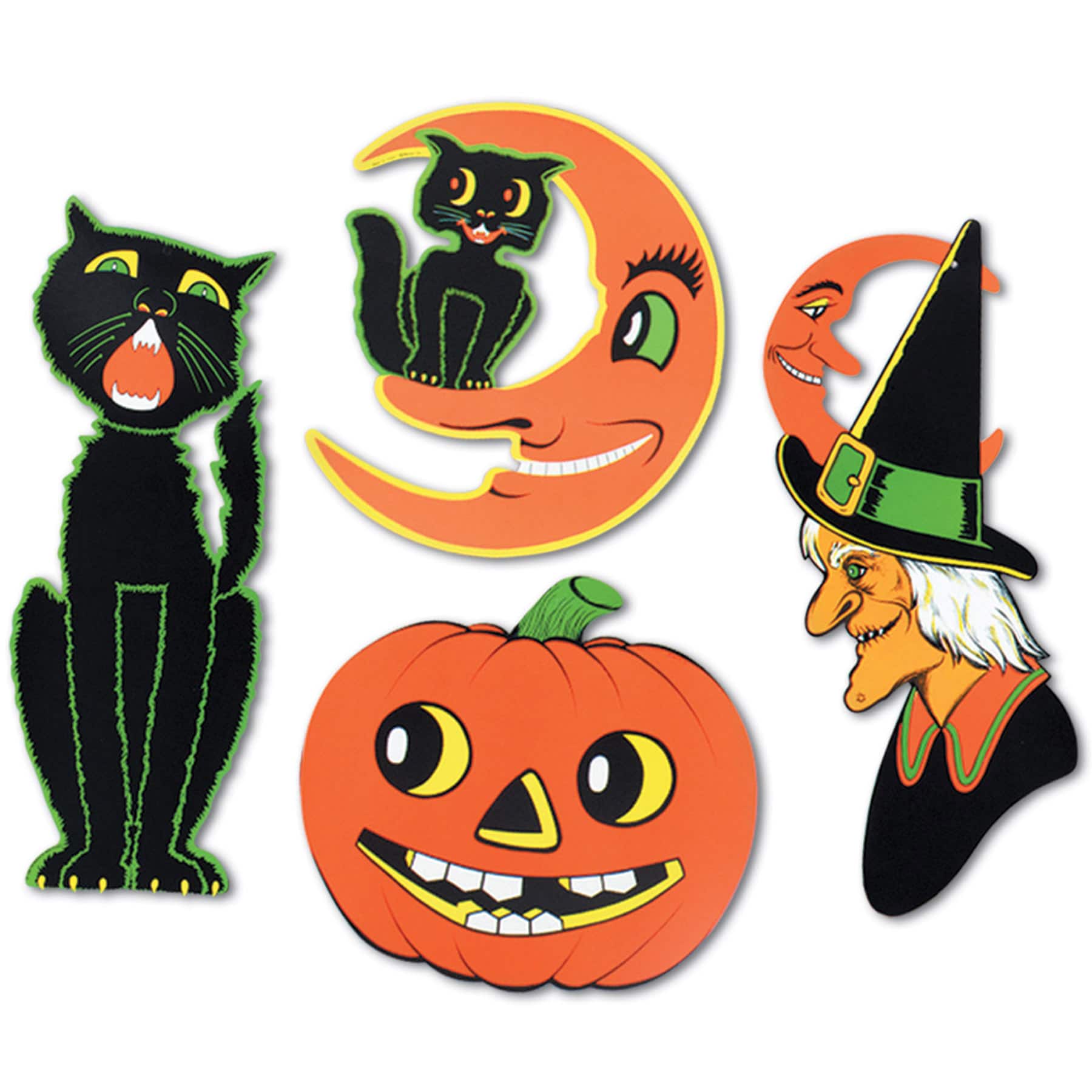 Beistle Vintage Halloween Cutouts Set