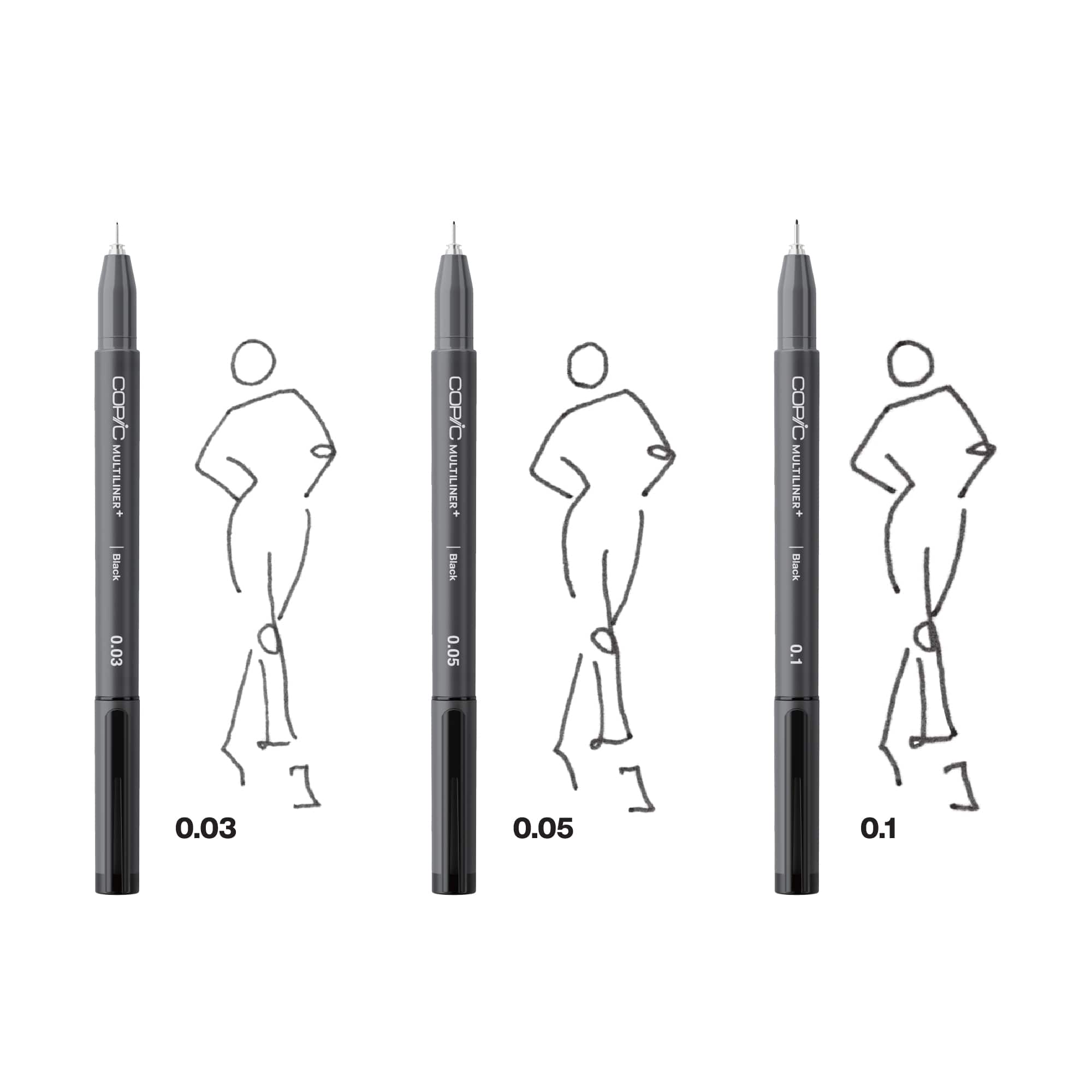 Copic® Multiliner+ Black Pen Set