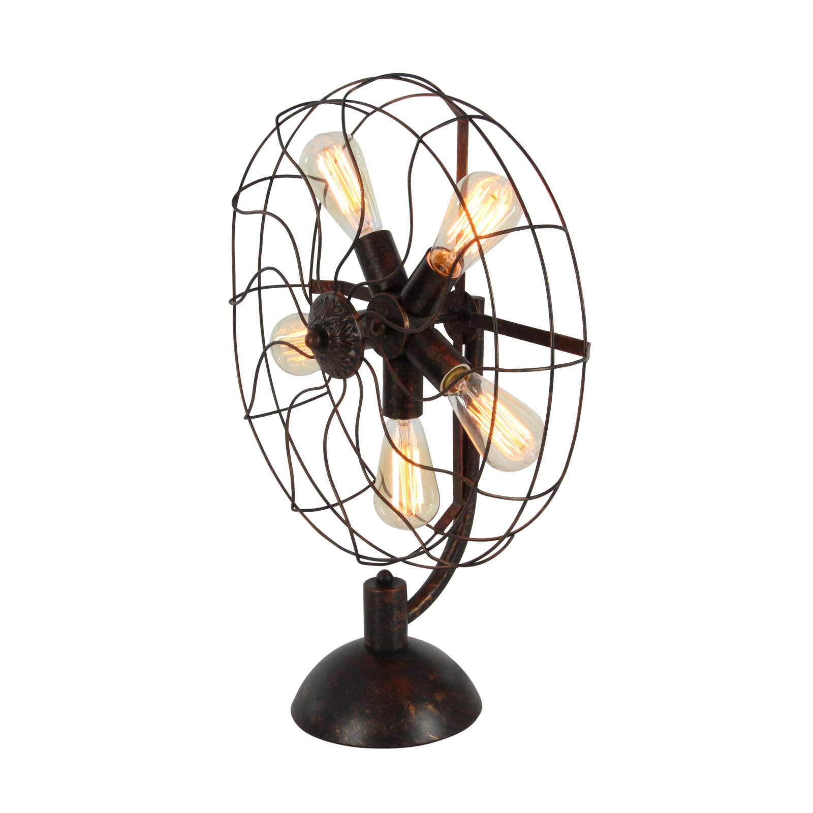 24" Black Metal Industrial Table Lamp