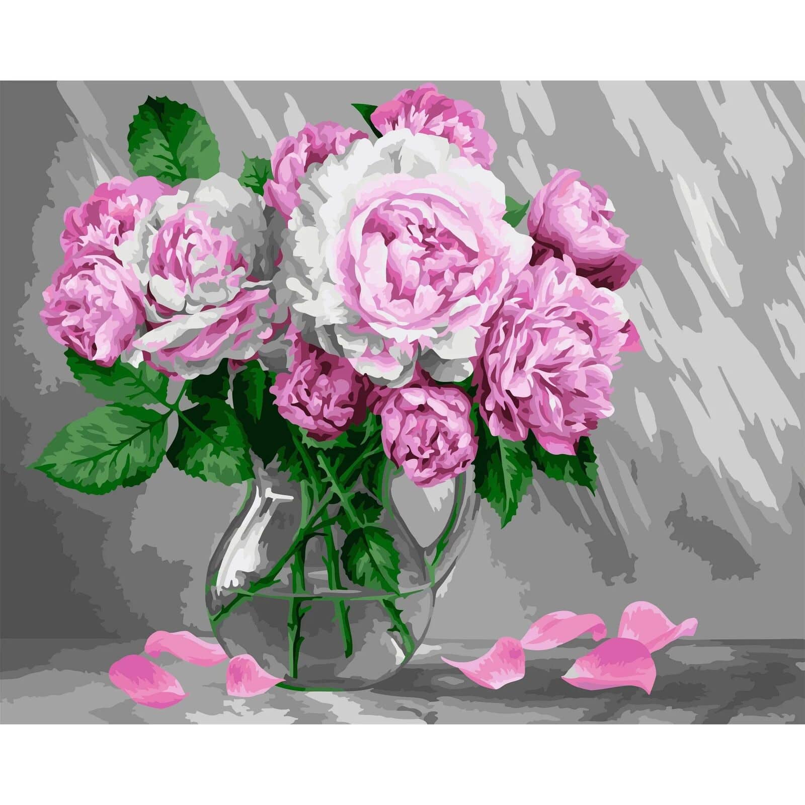 Crafting Spark Beautiful Peonies Painting by Numbers Kit