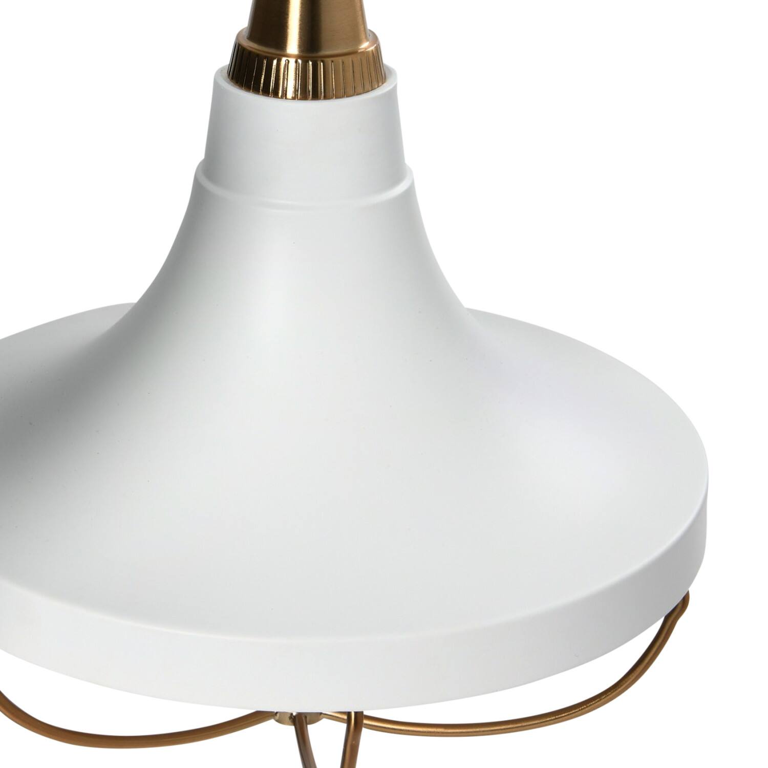 Hello Honey® Robert Stevenson Lighting Presley Caged Trumpet Metal Ceiling Light