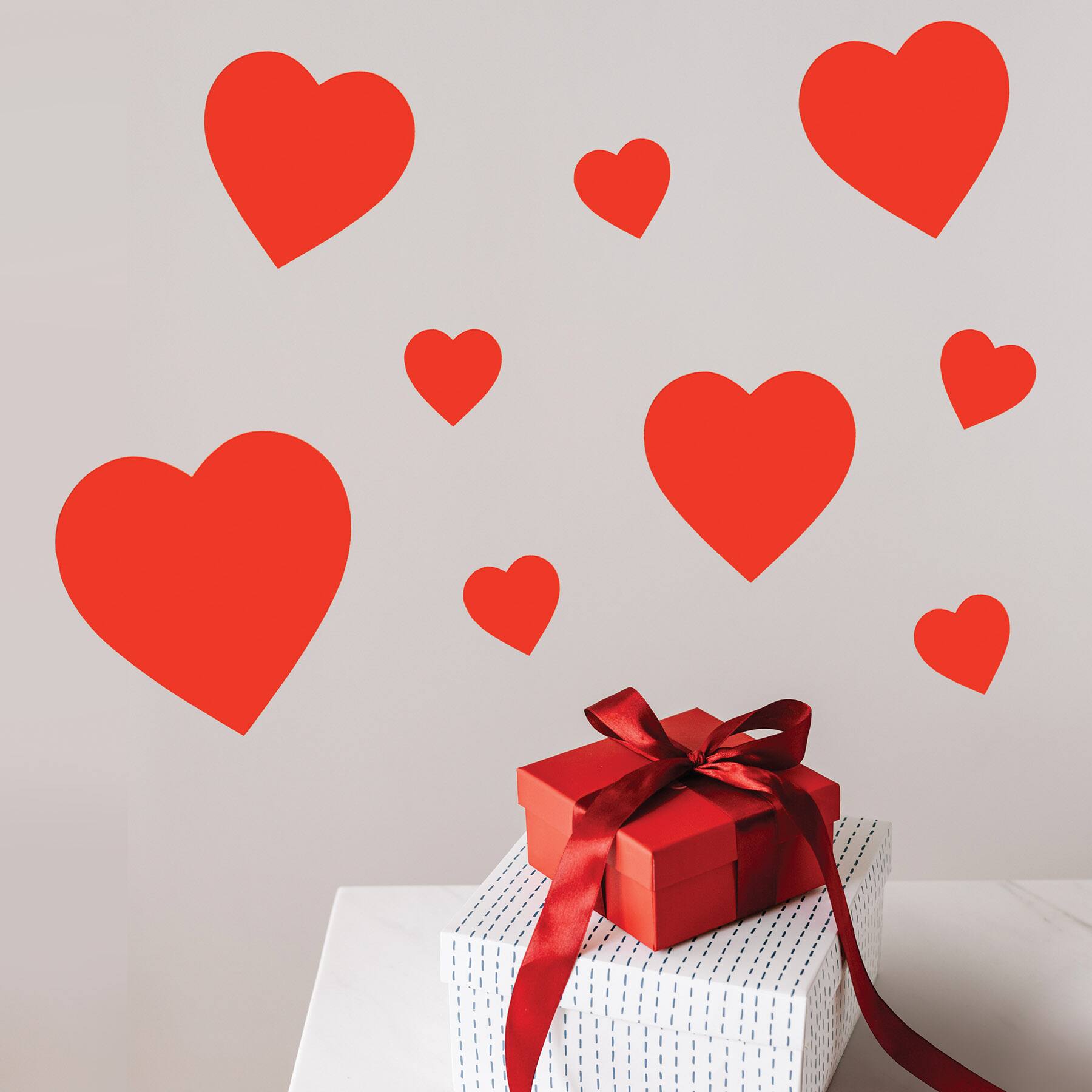 Beistle Red Printed Heart Cutouts, 2 Packs of 9