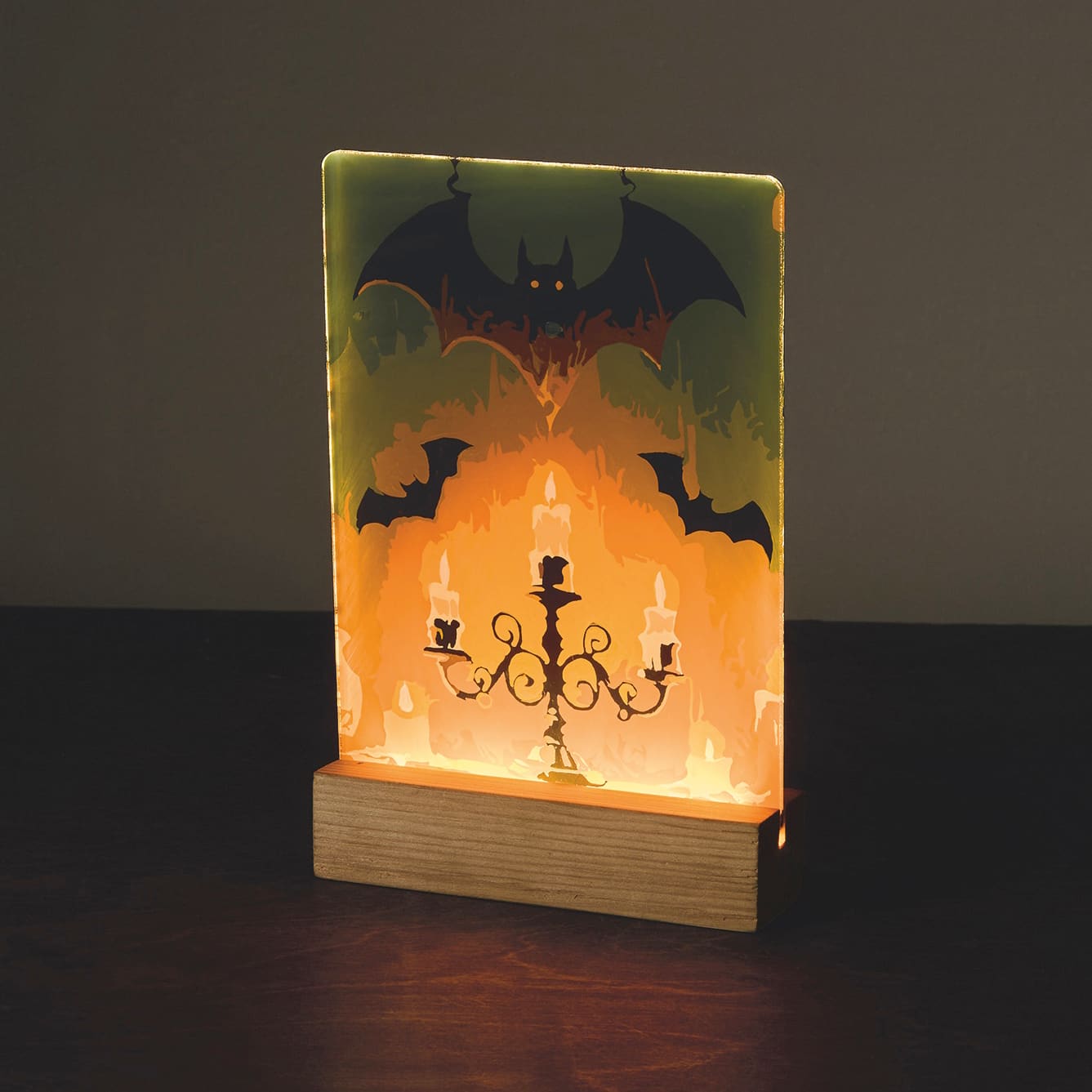 Light Up Candelabra Bats Paint-by-Number Acrylic Surface Kit by Artist's Loft®