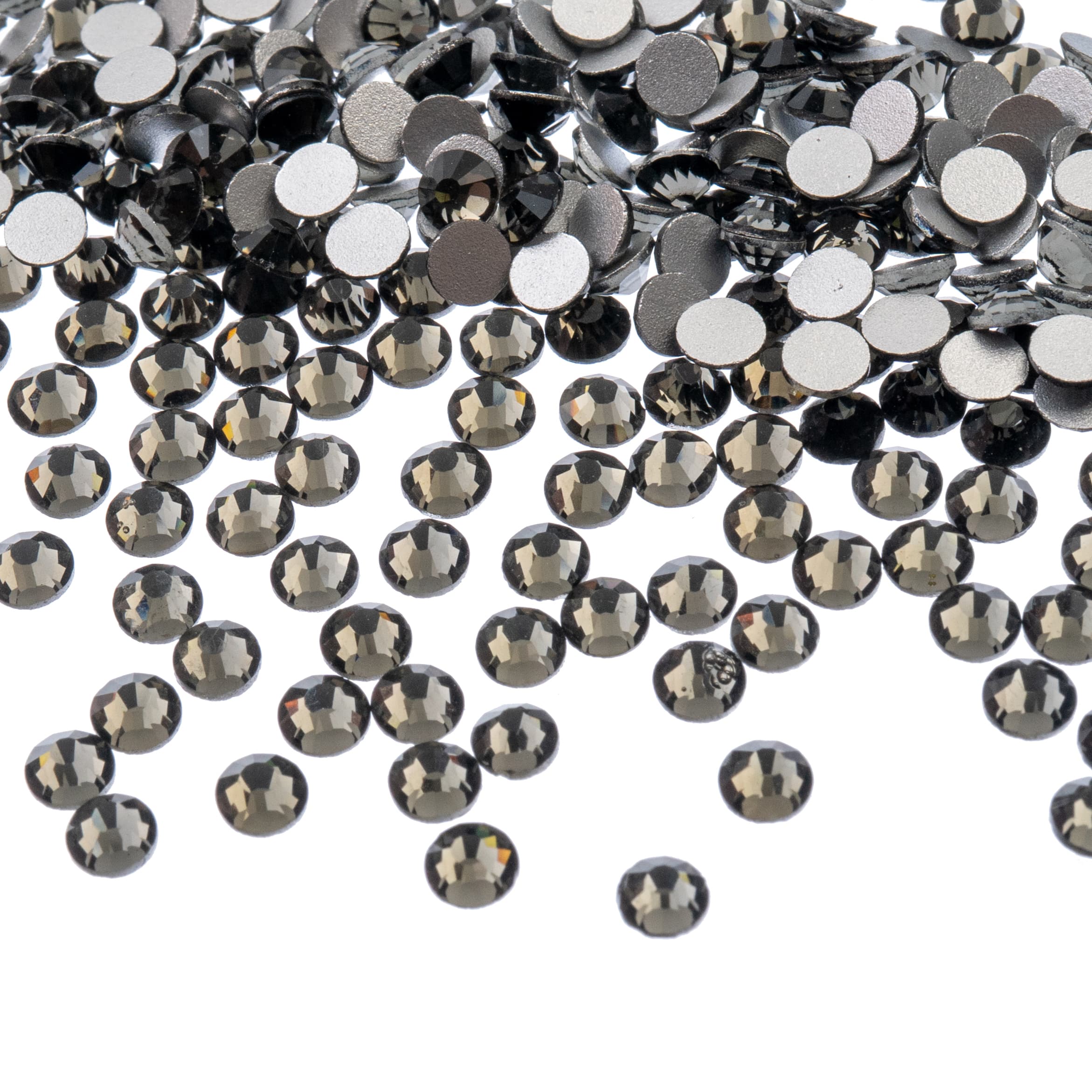 Crystal Lane DIY SS12 Glass Round Flatback Rhinestones, 2880ct.