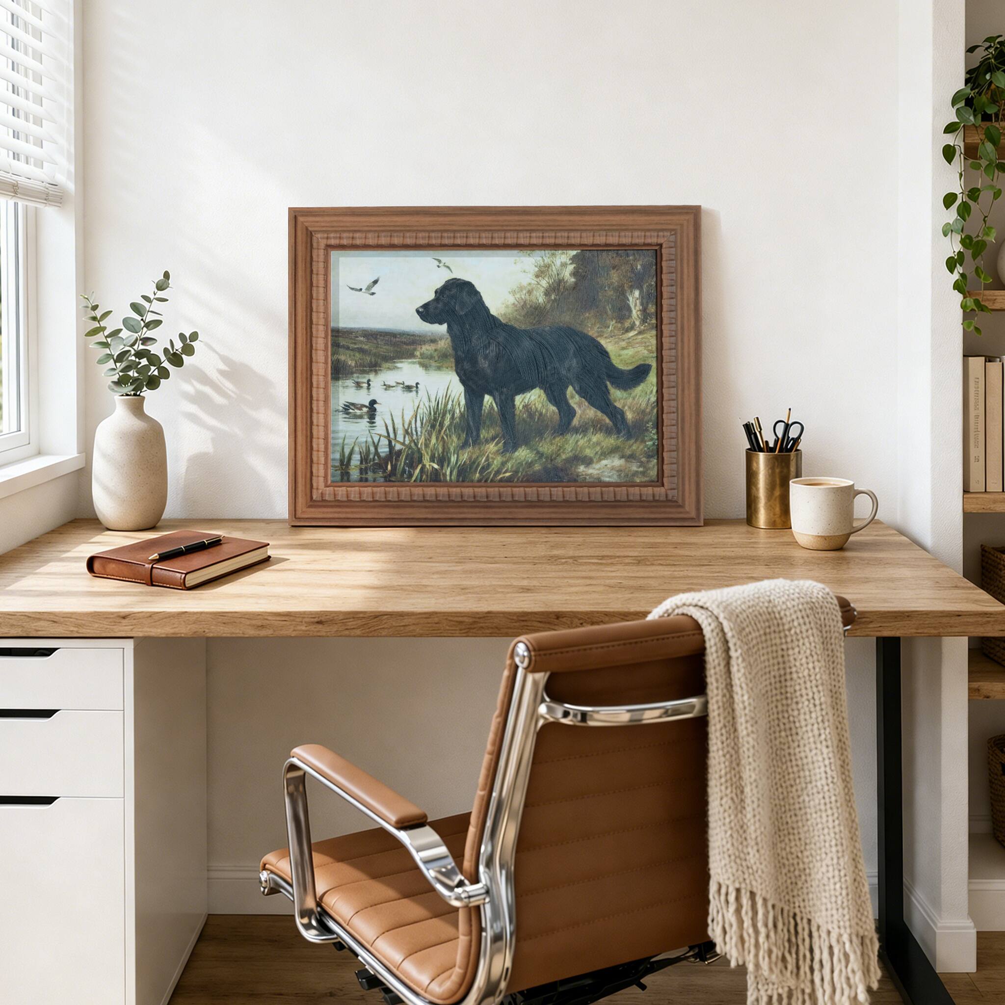 Framed Black Lab Wall Décor by Ashland®