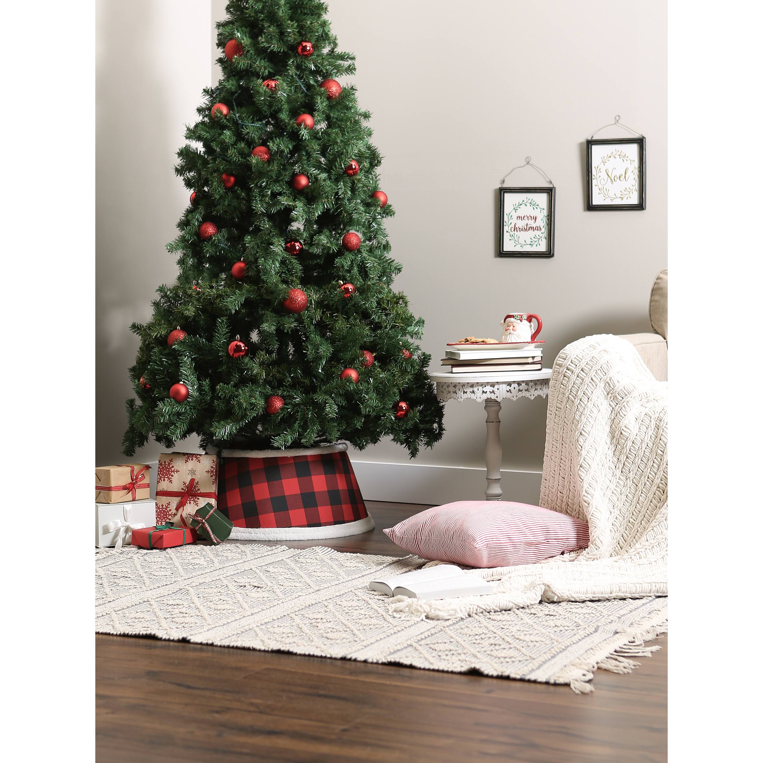 DII® Red & Black Buffalo Check Holiday Tree Collar