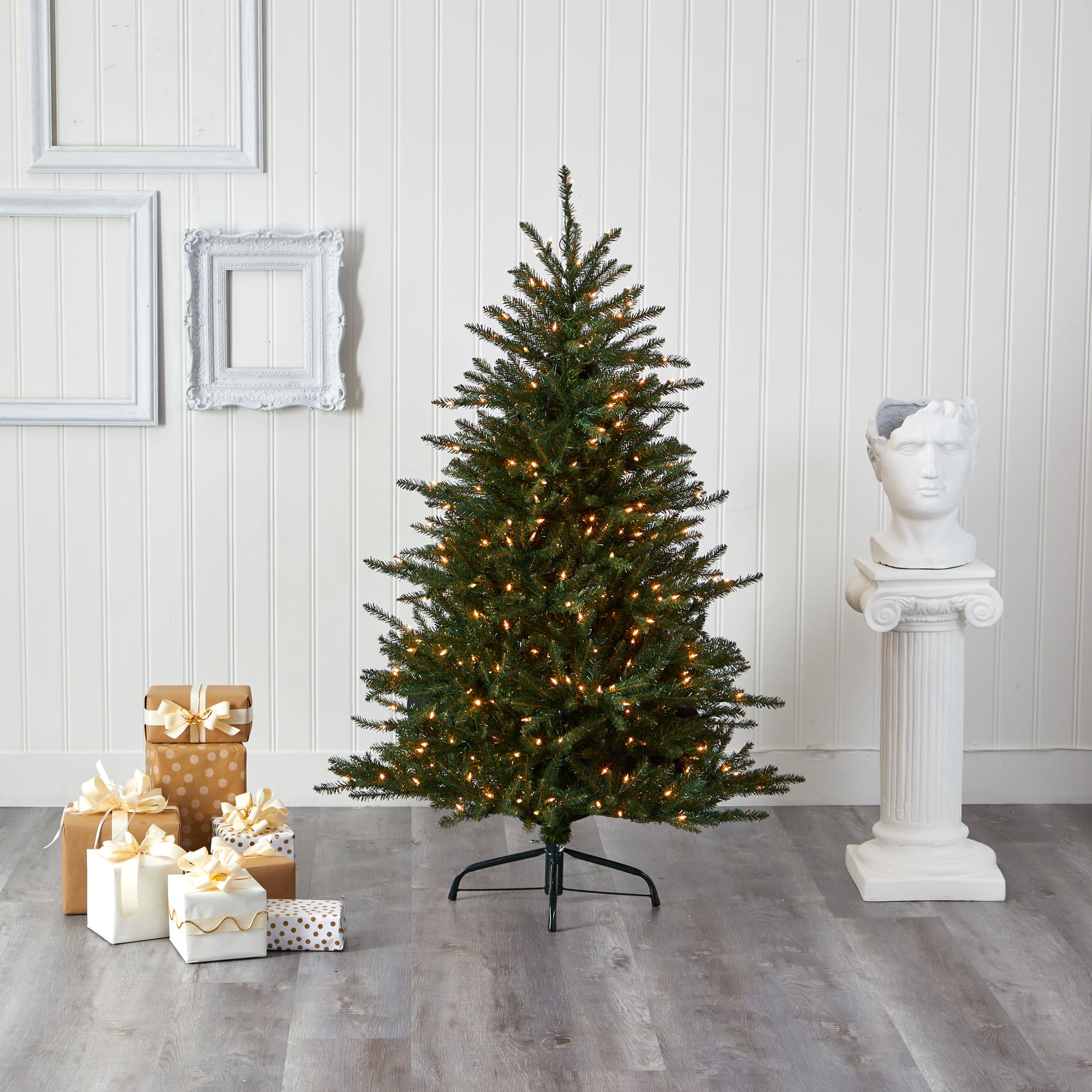5ft. Pre-Lit Napa Valley Fir Artificial Christmas Tree, Clear LED Lights