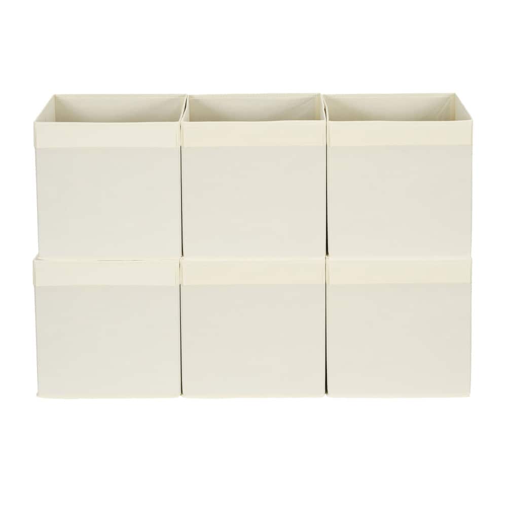 Household Essentials 11" Storage Cubes with Lip Handles, 6ct.