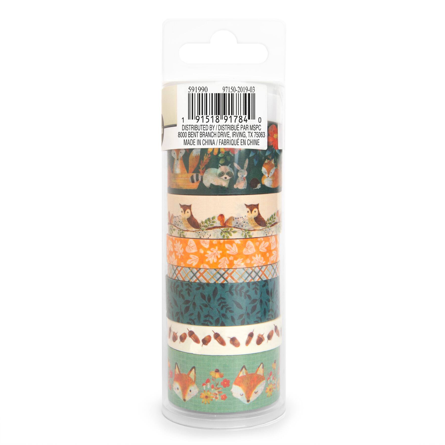 12 Packs: 7 ct. (84 total) Animals Crafting Washi Tape Set by Recollections™