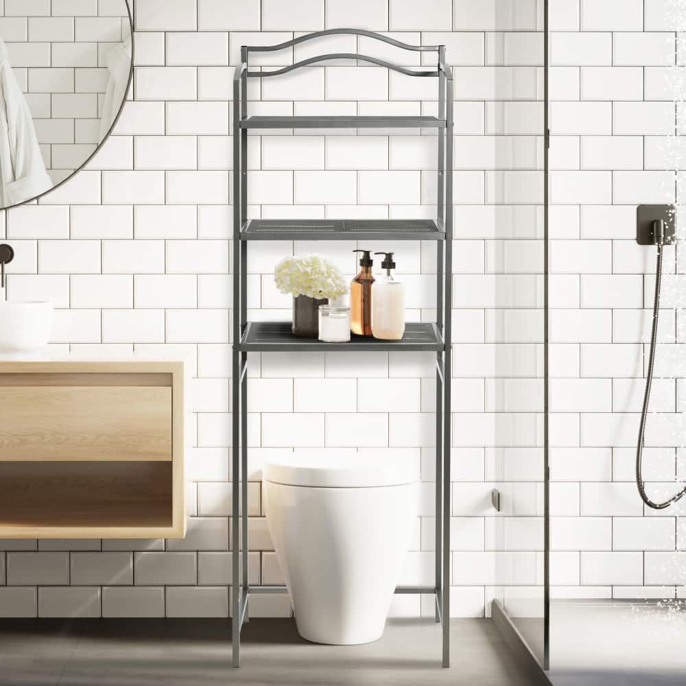 Household Essentials 3-Tier Metal Over the Toilet Shelf