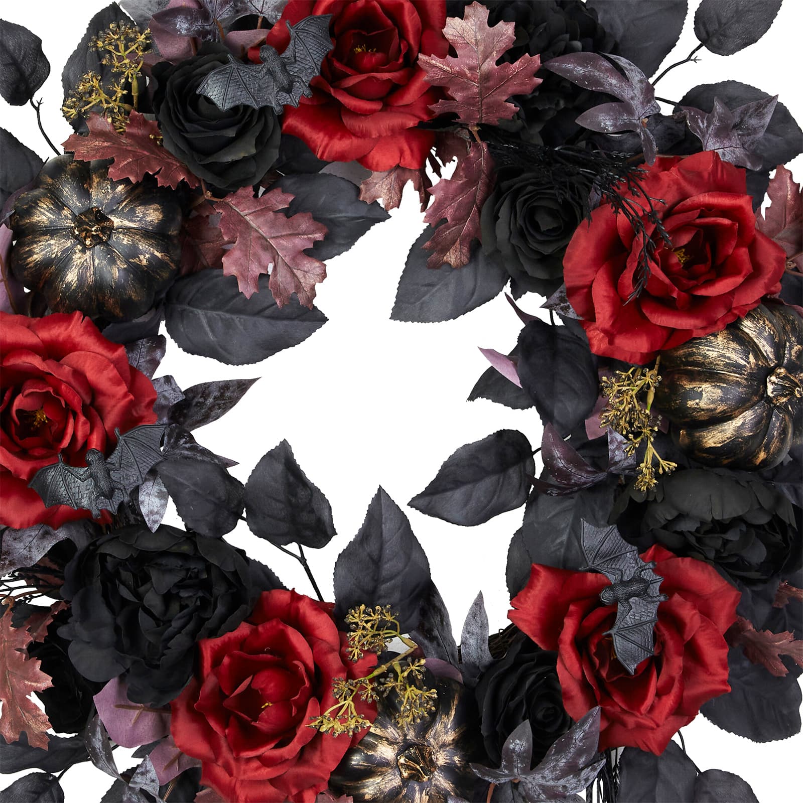 24" Red Rose & Bat Real Touch Wreath by Ashland®