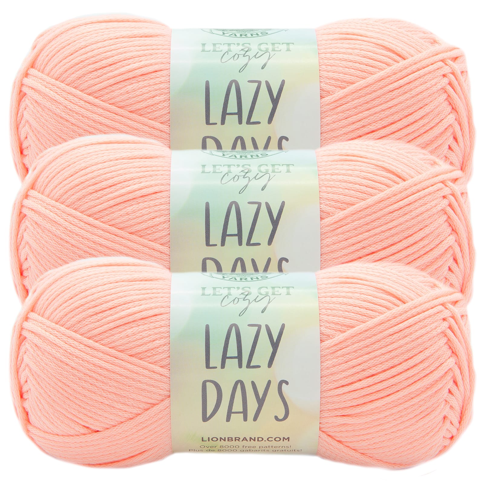 3 Pack Lion Brand® Lazy Days Yarn, Color: Wind Chime | Michaels