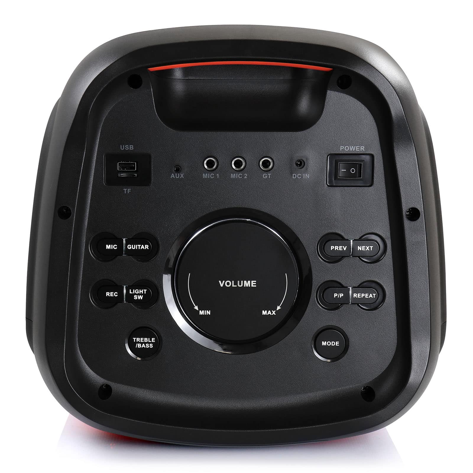 beFree Sound 8" Wireless Rechargeable Bluetooth Party Speaker With LED Illuminating Lights