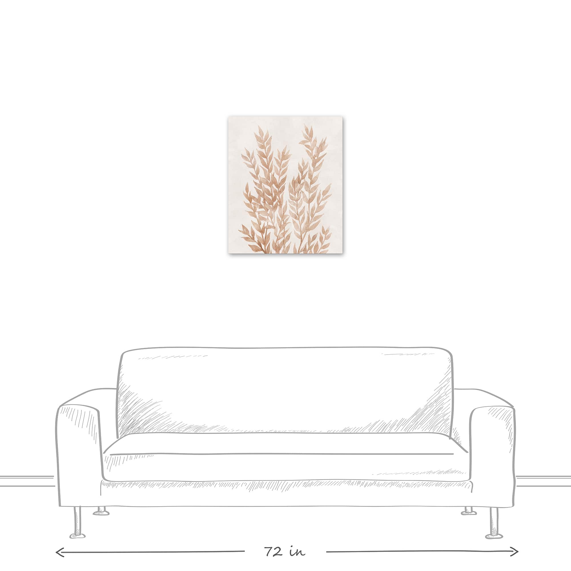 Brown Dried Florals 20" x 24" Canvas Wall Art