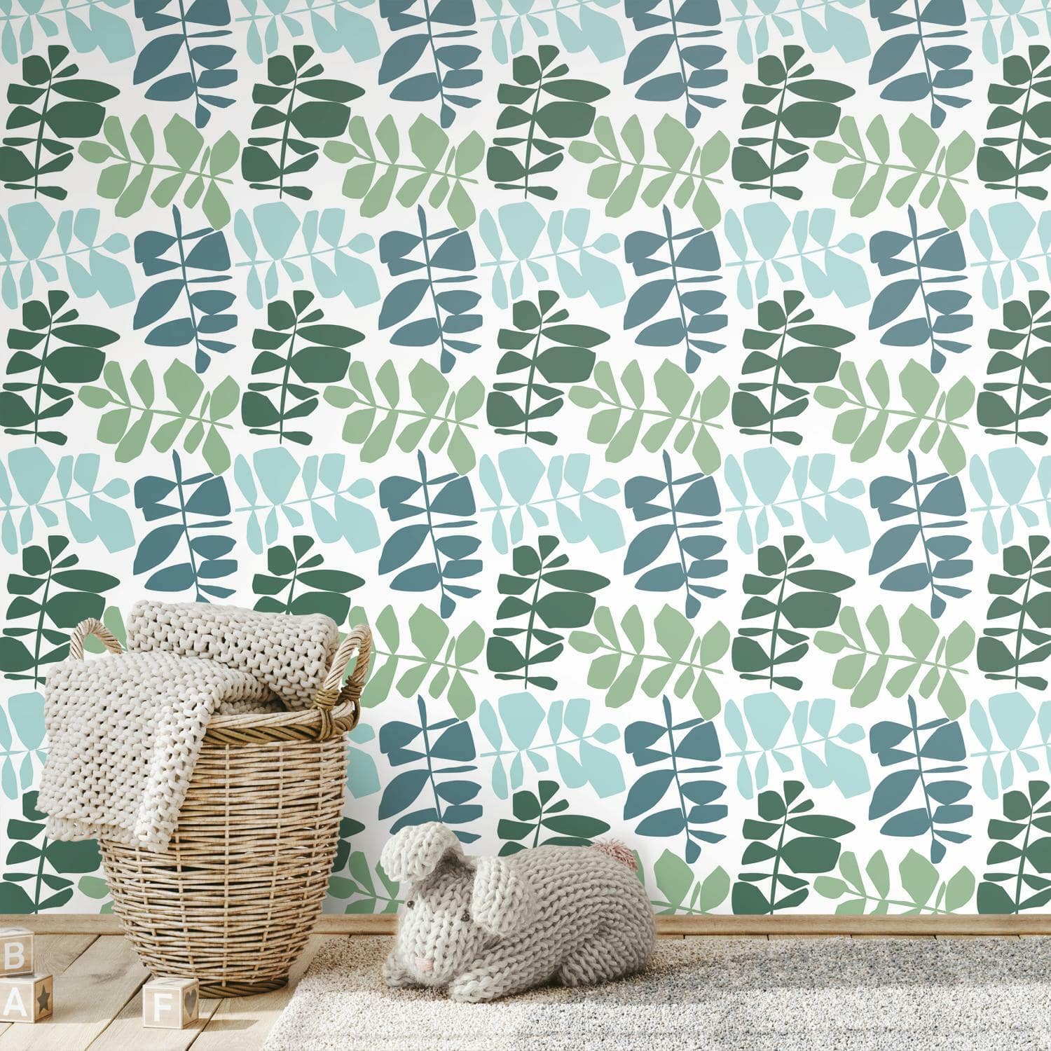 RoomMates Leaf Sprigs Peel & Stick Wallpaper