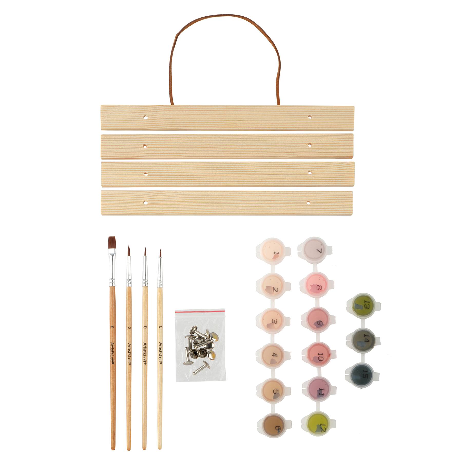 8" x 10" Beach Sunset Paint-by-Number Kit with Wood Display Hanger by Artist's Loft®