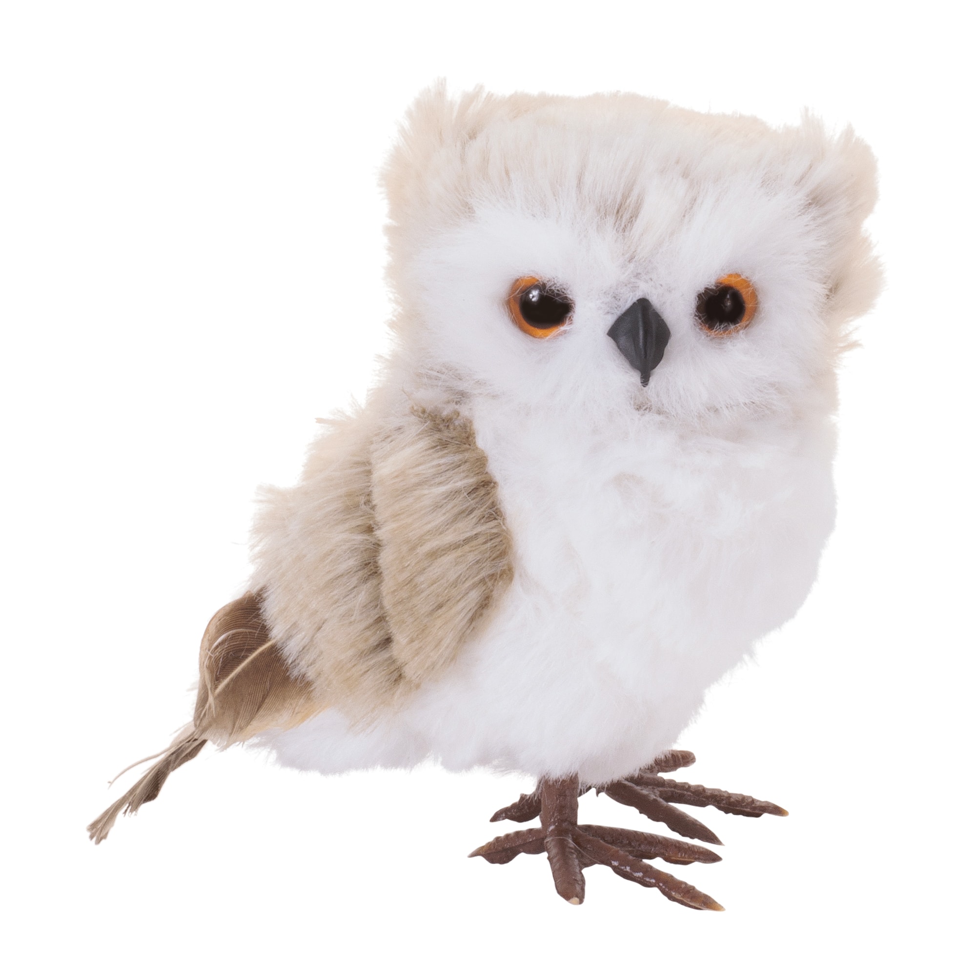 Melrose 4" Faux Fur Owls Shelf Sitter Set