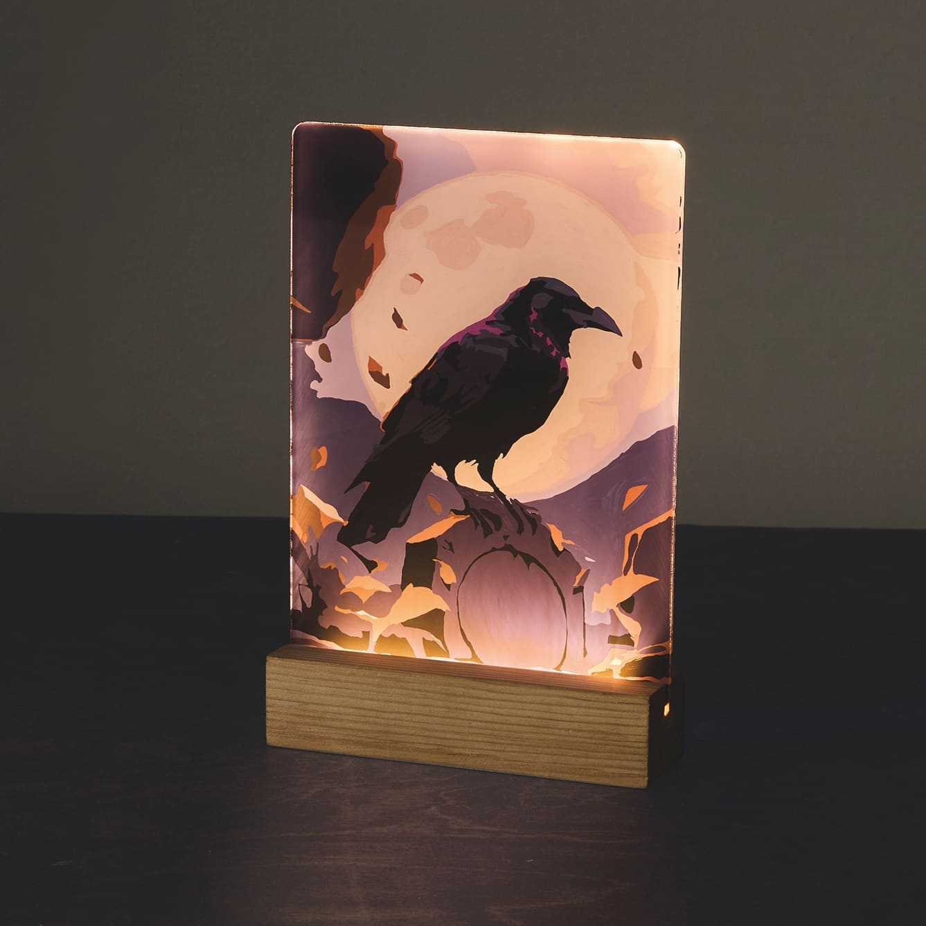 Light Up Raven Paint-by-Number Acrylic Surface Kit by Artist's Loft®