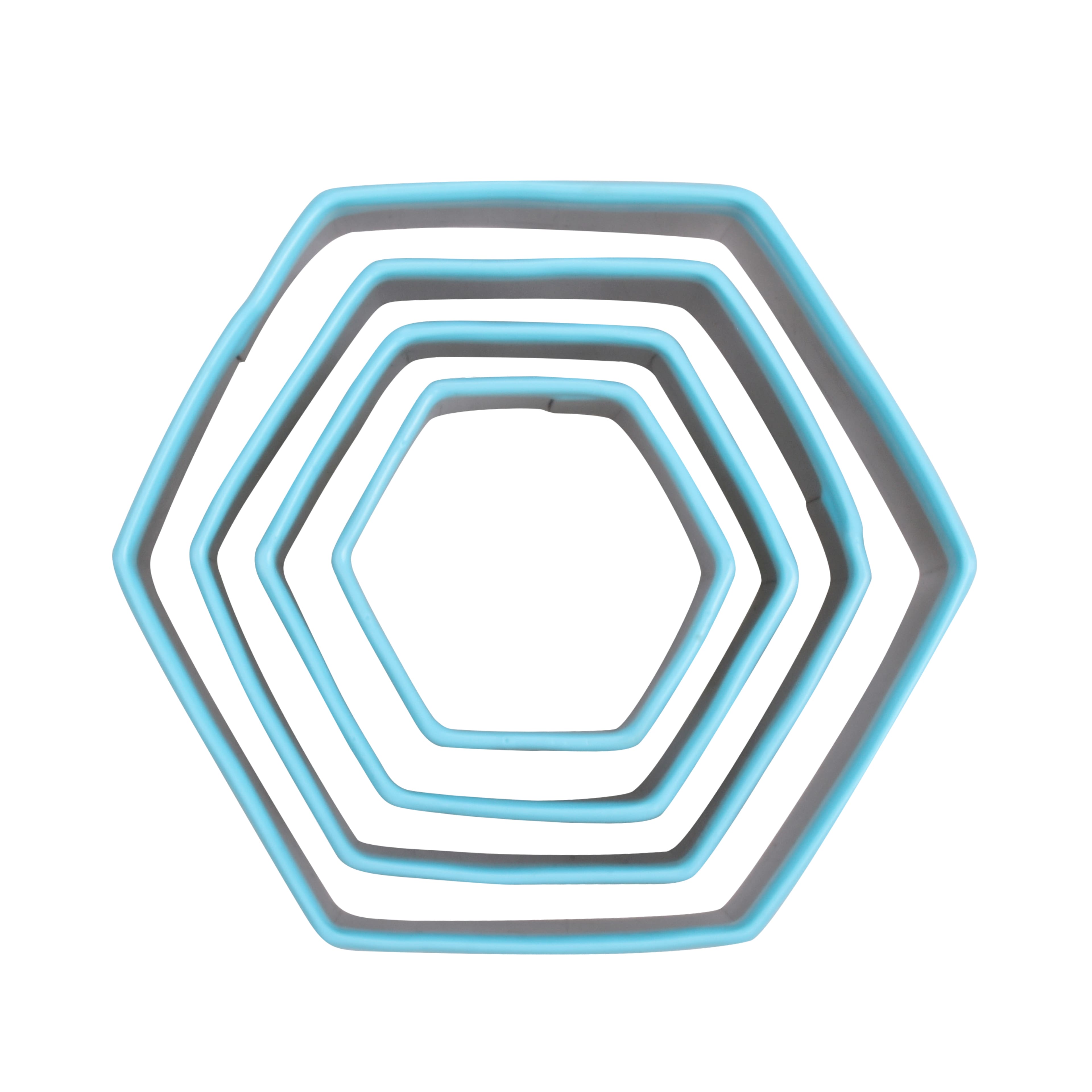Hexagon Stainless Steel Nested Cookie Cutter Set by Celebrate It®