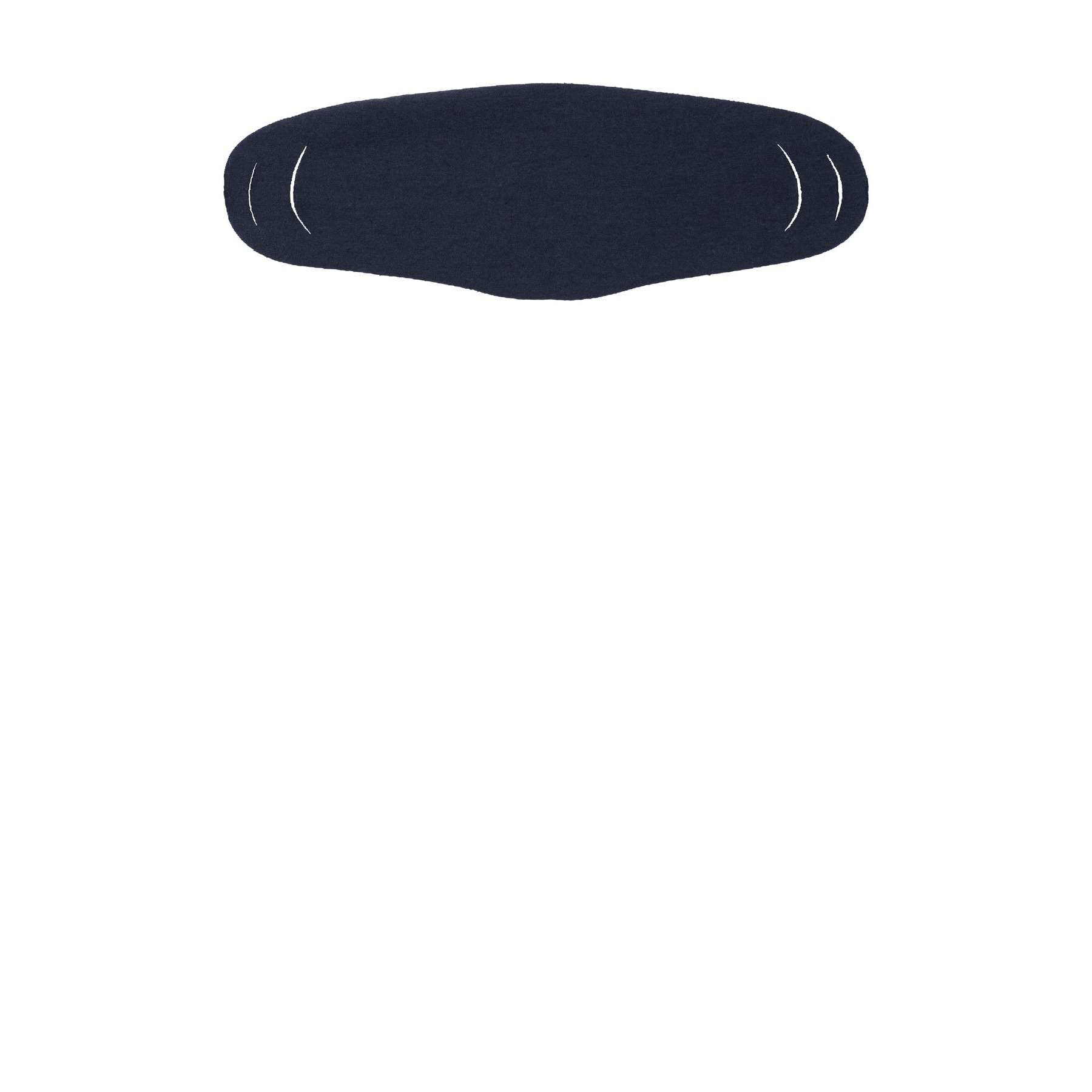 Port & Company® Navy 50/50 Cotton/Poly Face Covering, 240ct.