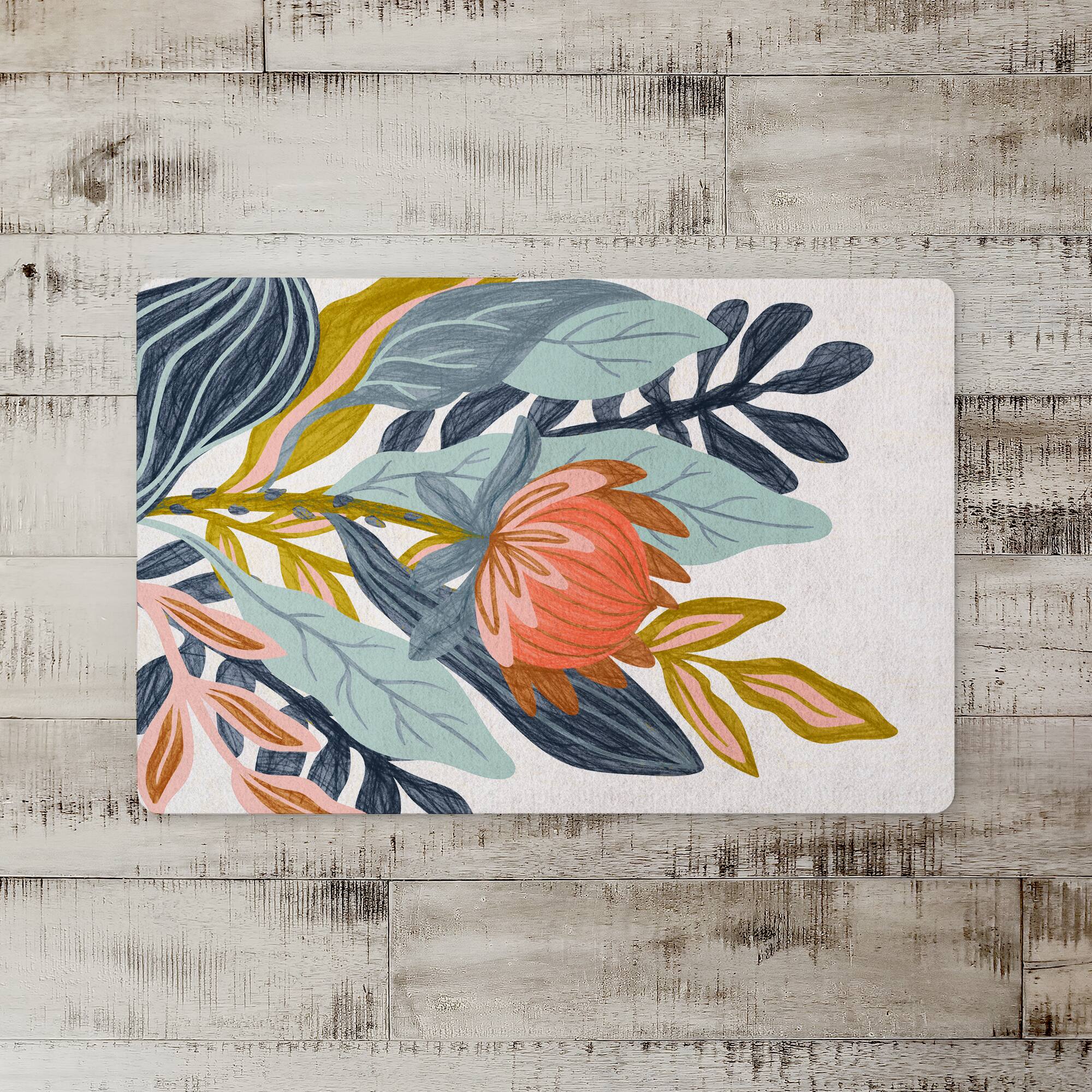 Fun Floral Group 27" x 18" Floor Mat