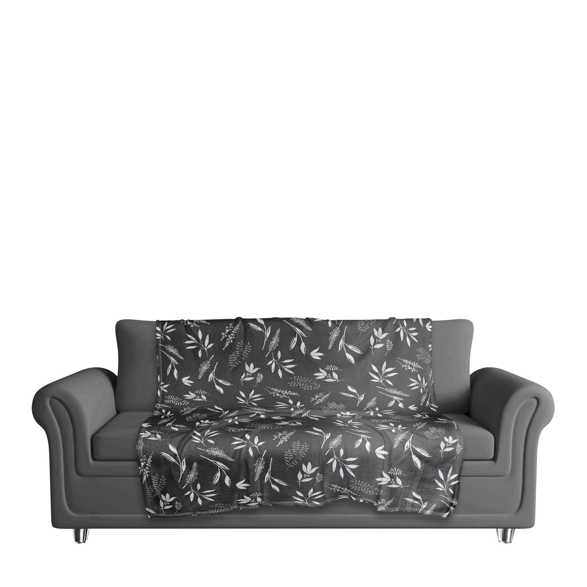 Moody Botanicals Coral Fleece Blanket