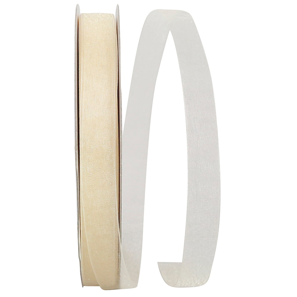 JAM Paper 5/8" x 100yd. Chiffon Mono Sheer Ribbon