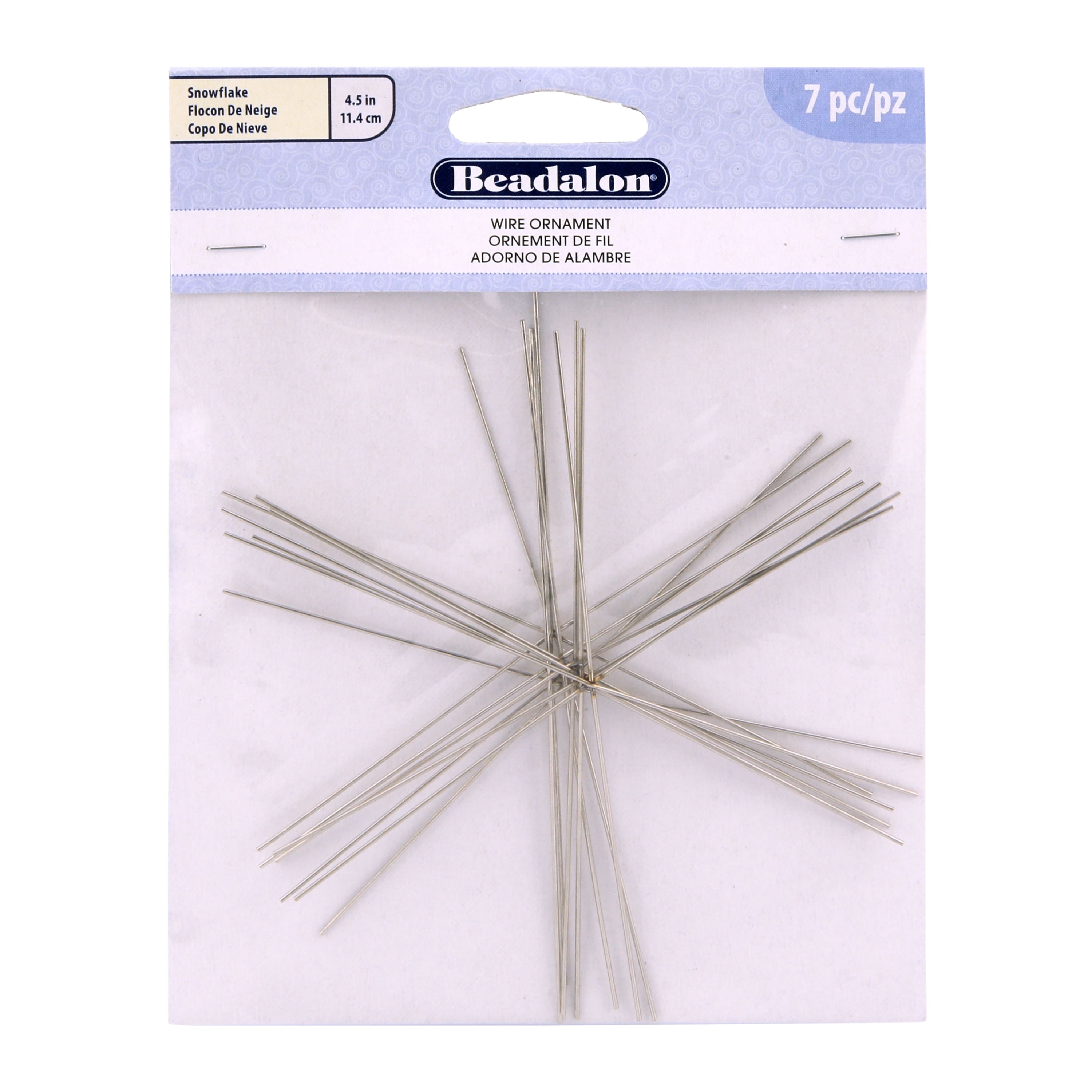 Beadalon® 7ct. 4.5" Wire Snowflake Ornament Forms