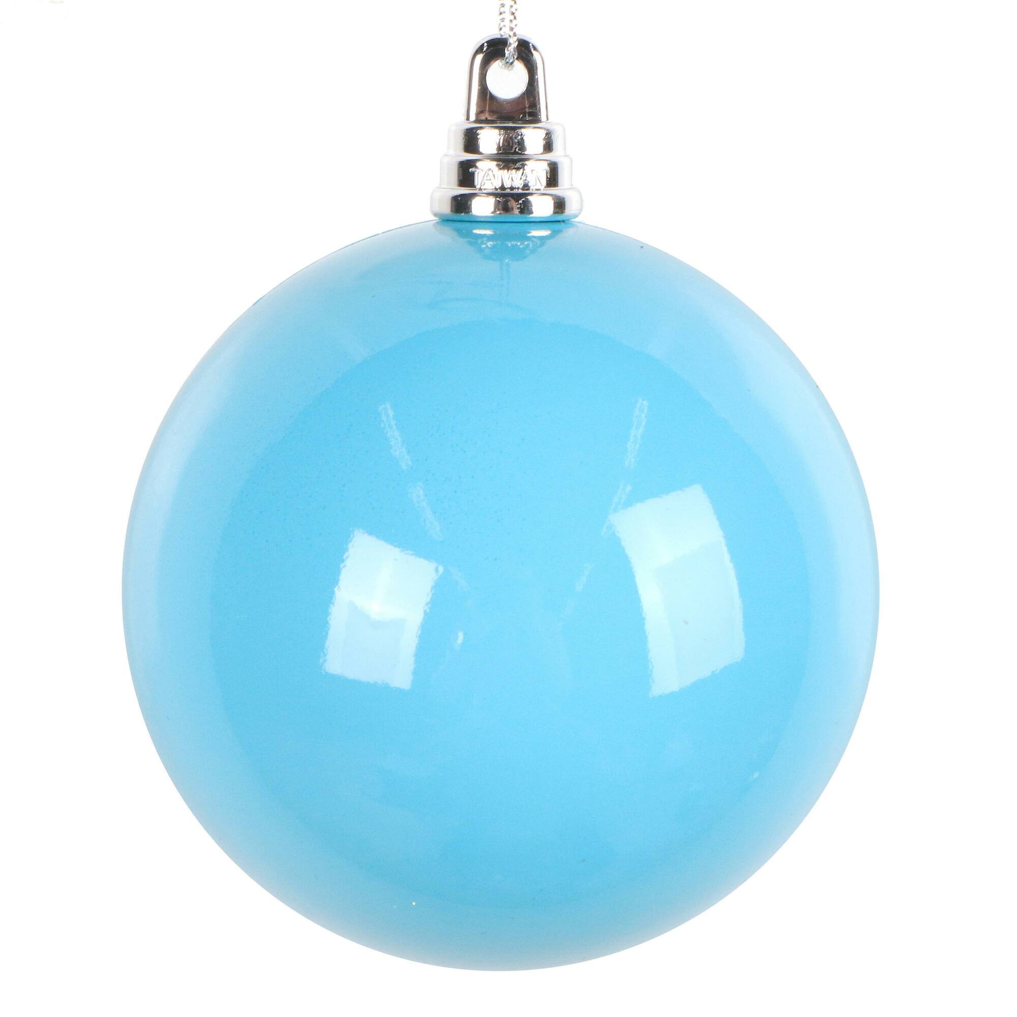 Vickerman 3" Light Blue High-Gloss Ball Ornaments, 12ct.