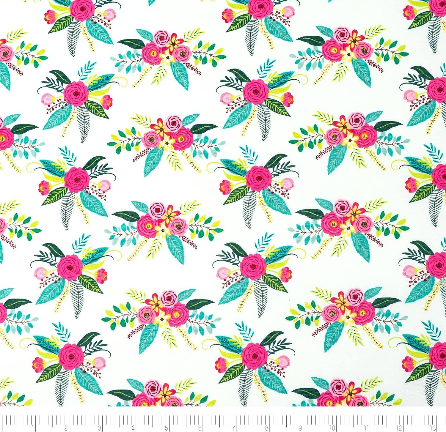 SINGER Modern Floral Designed by Denise Palmer Cotton Fabrics Bundle