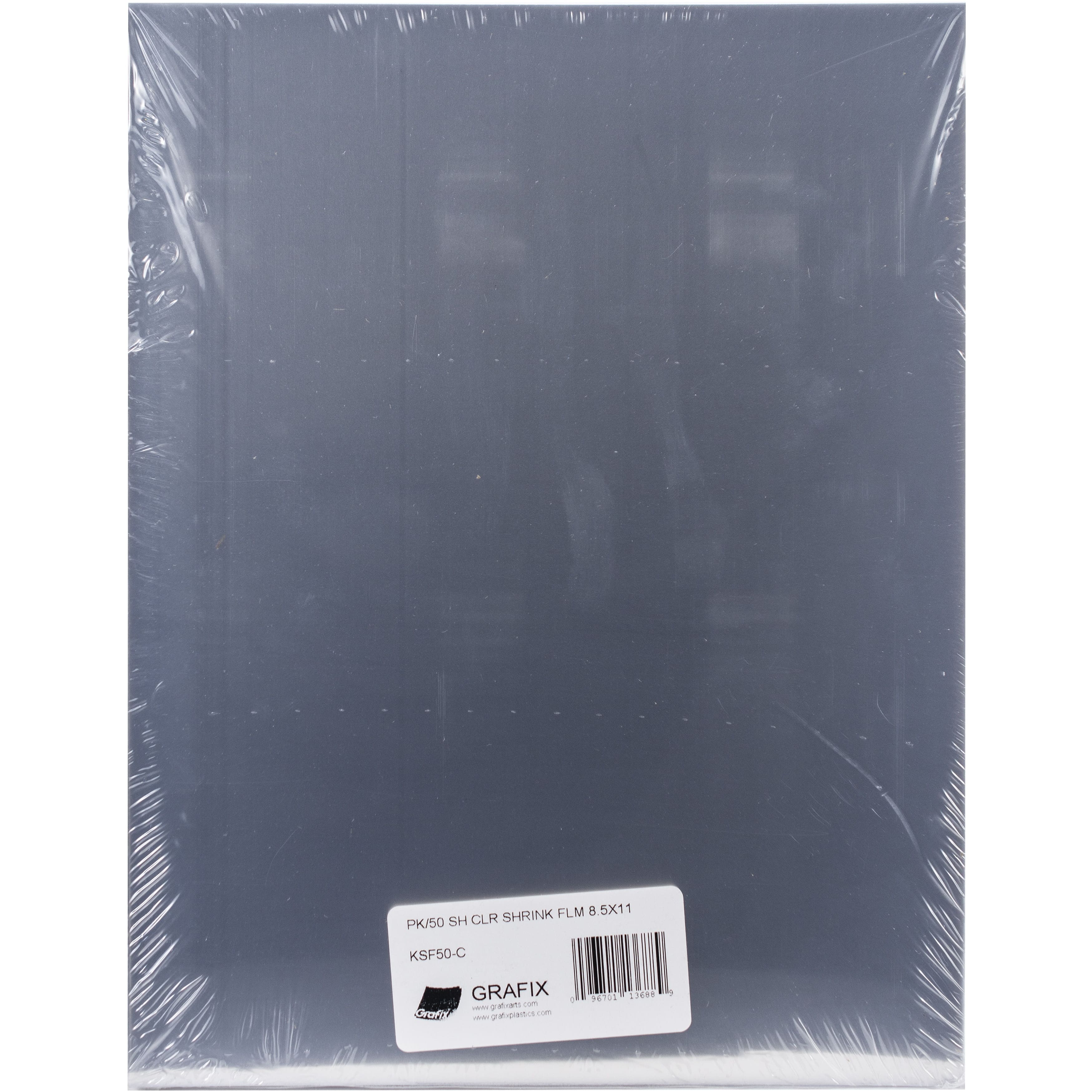 Grafix® Clear 8.5" x 11" Shrink Film, 50 Sheets