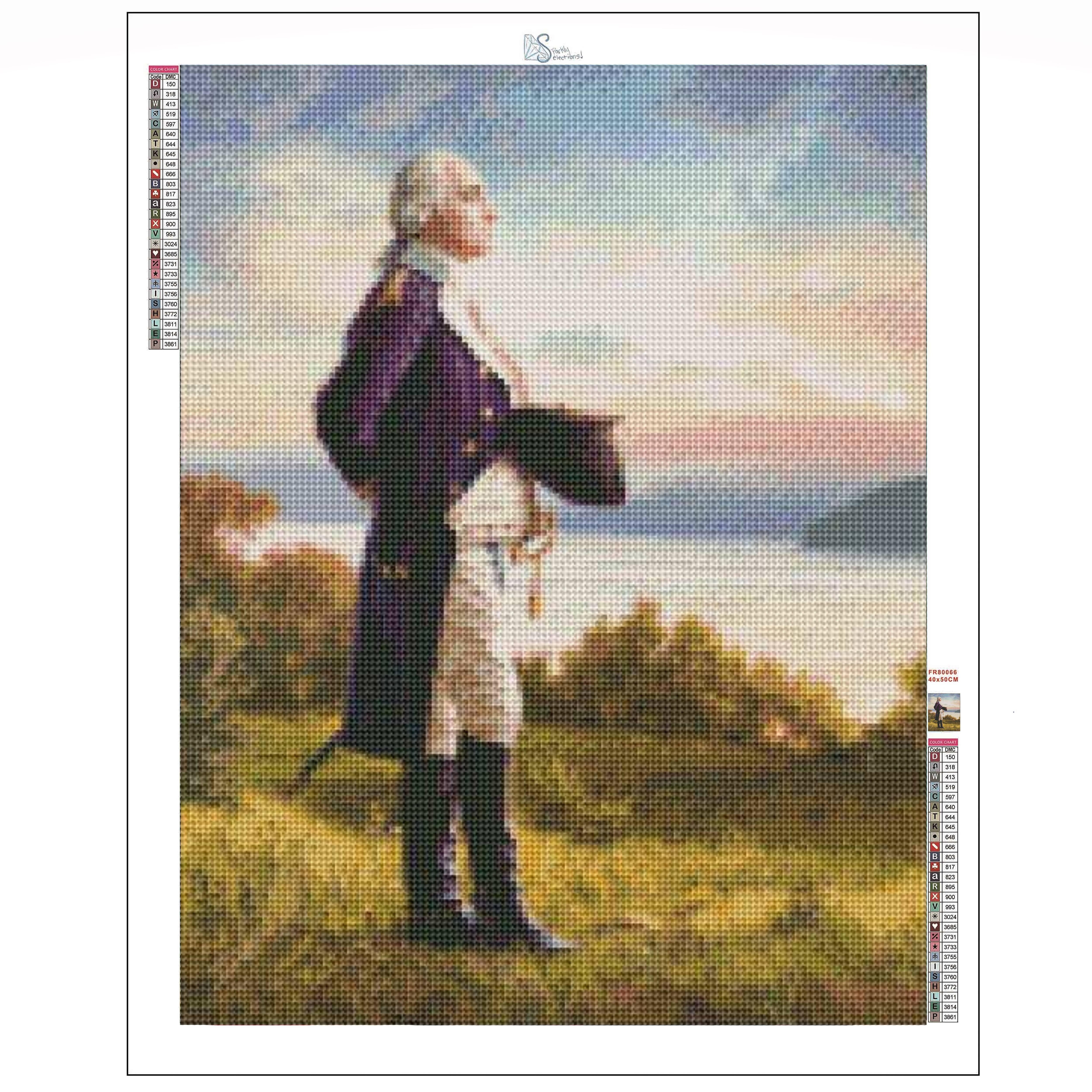 Sparkly Selections For Love of Country 30cm x 40cm Diamond Painting Kit, Round Diamonds