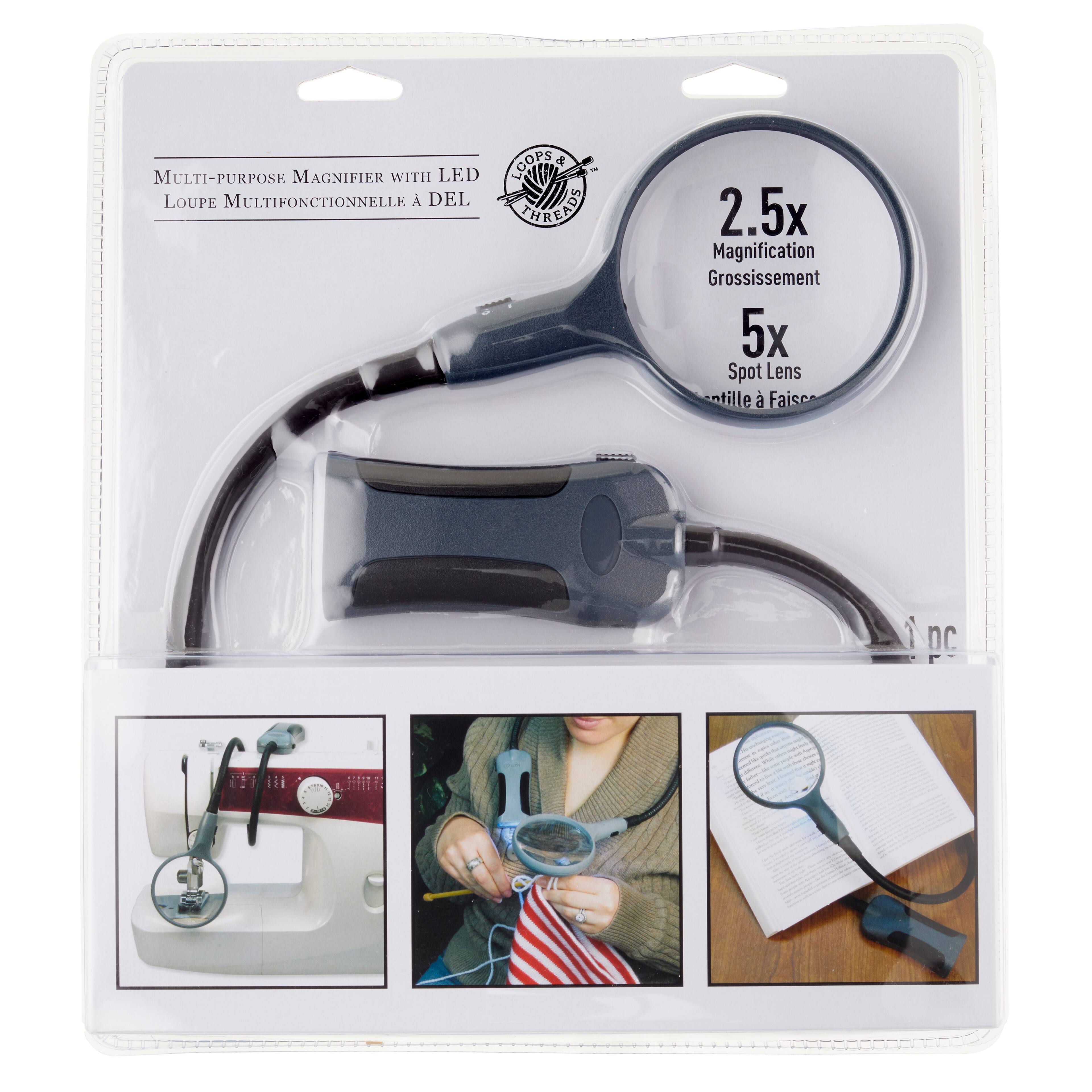 6 Pack: Multi-Purpose Magnifier with LED by ArtMinds™