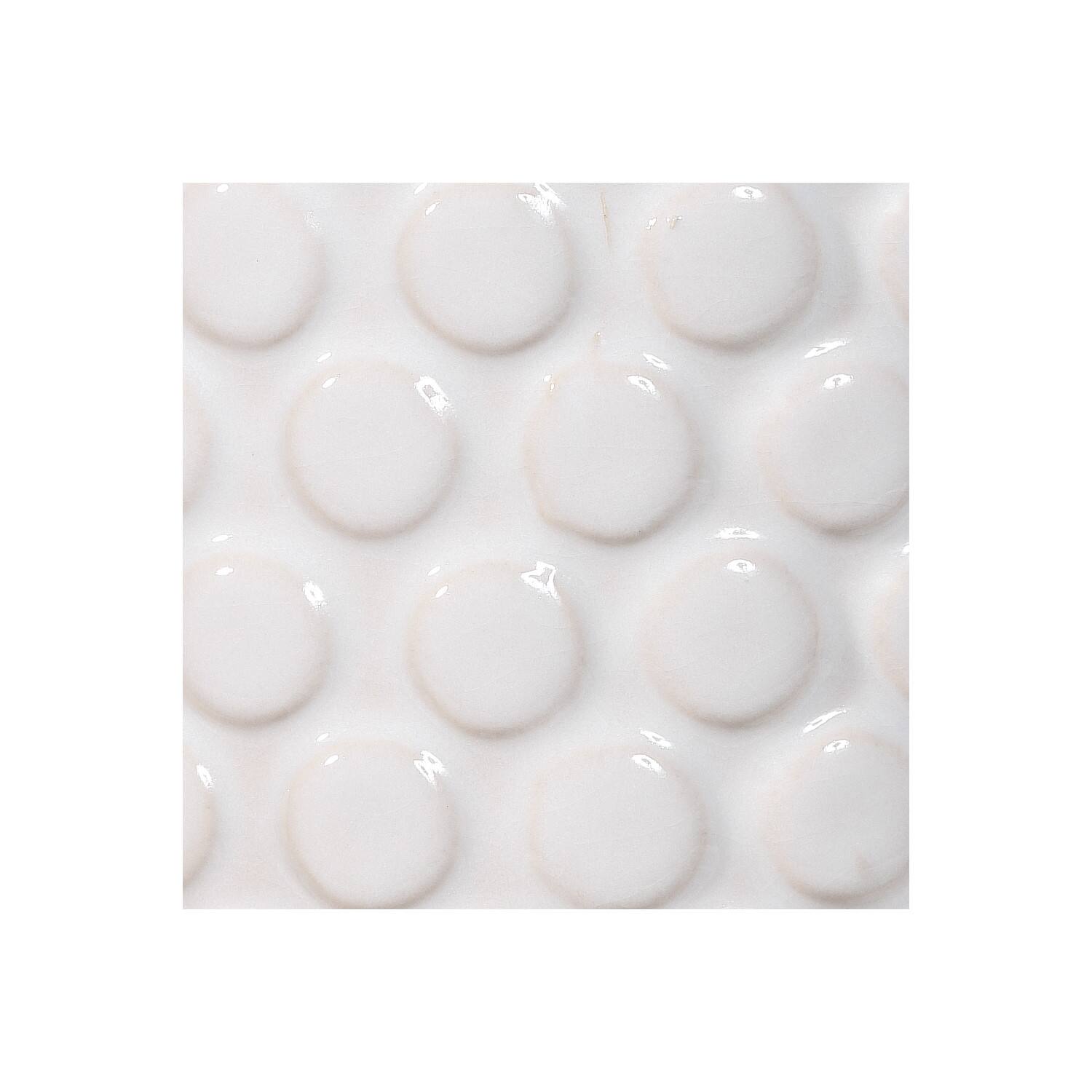 Hello Honey® 6" Round White Polka Dot Stoneware Flower Pot