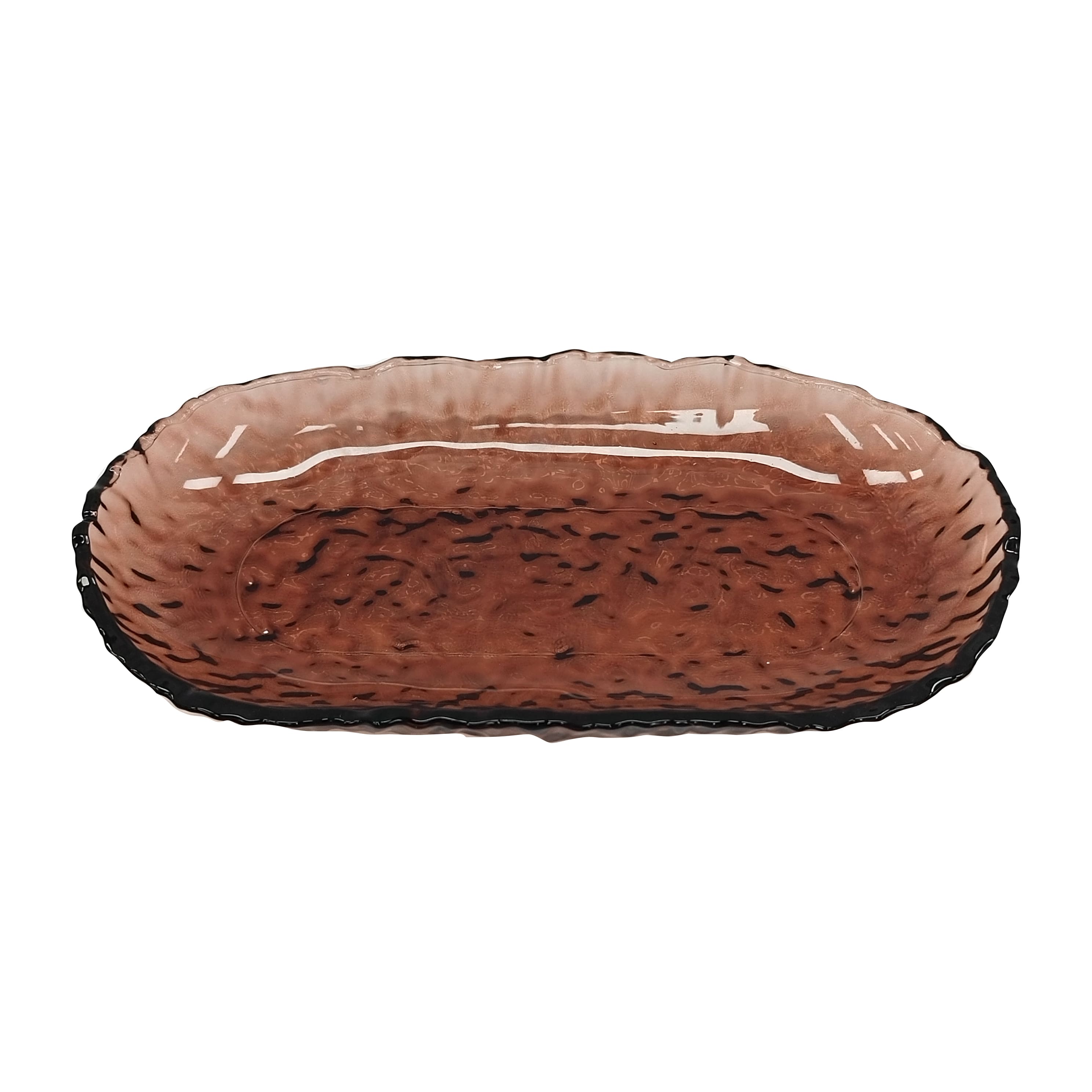 8.75" Dark Pink Glass Tray by Ashland®