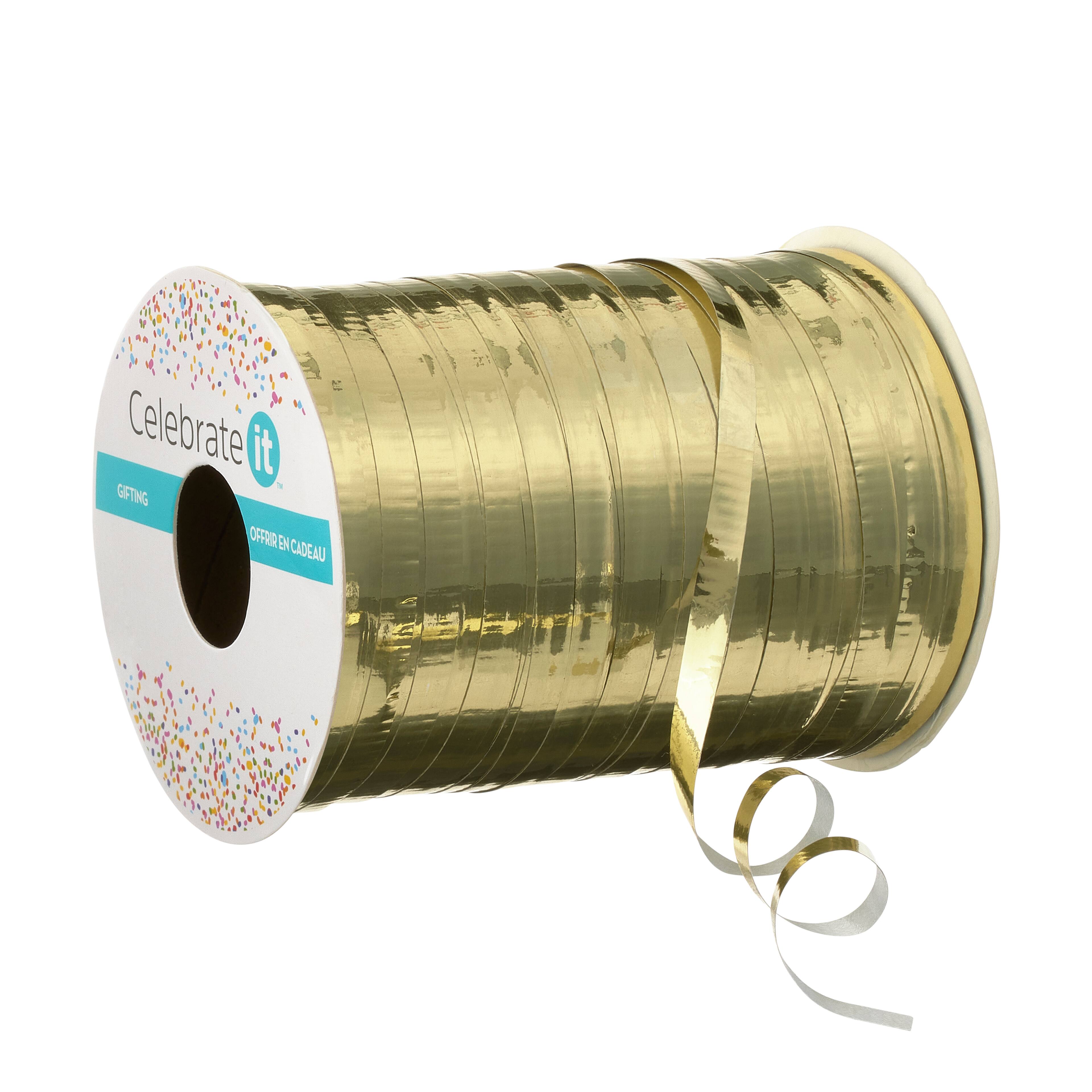 100yd. Gold Crimped Curling Ribbon By Celebrate It™