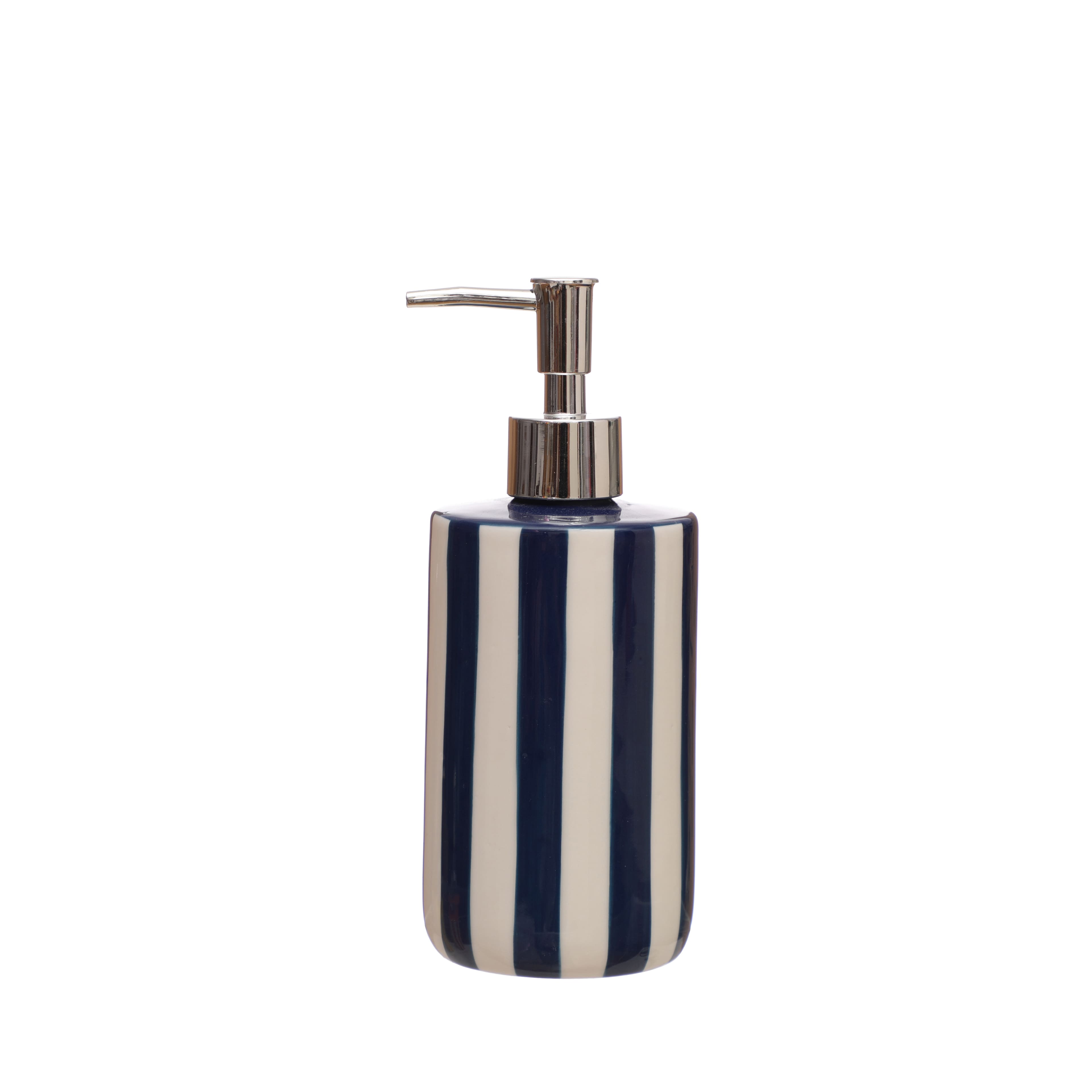 13.5oz. Striped Ceramic Soap Dispenser by Ashland