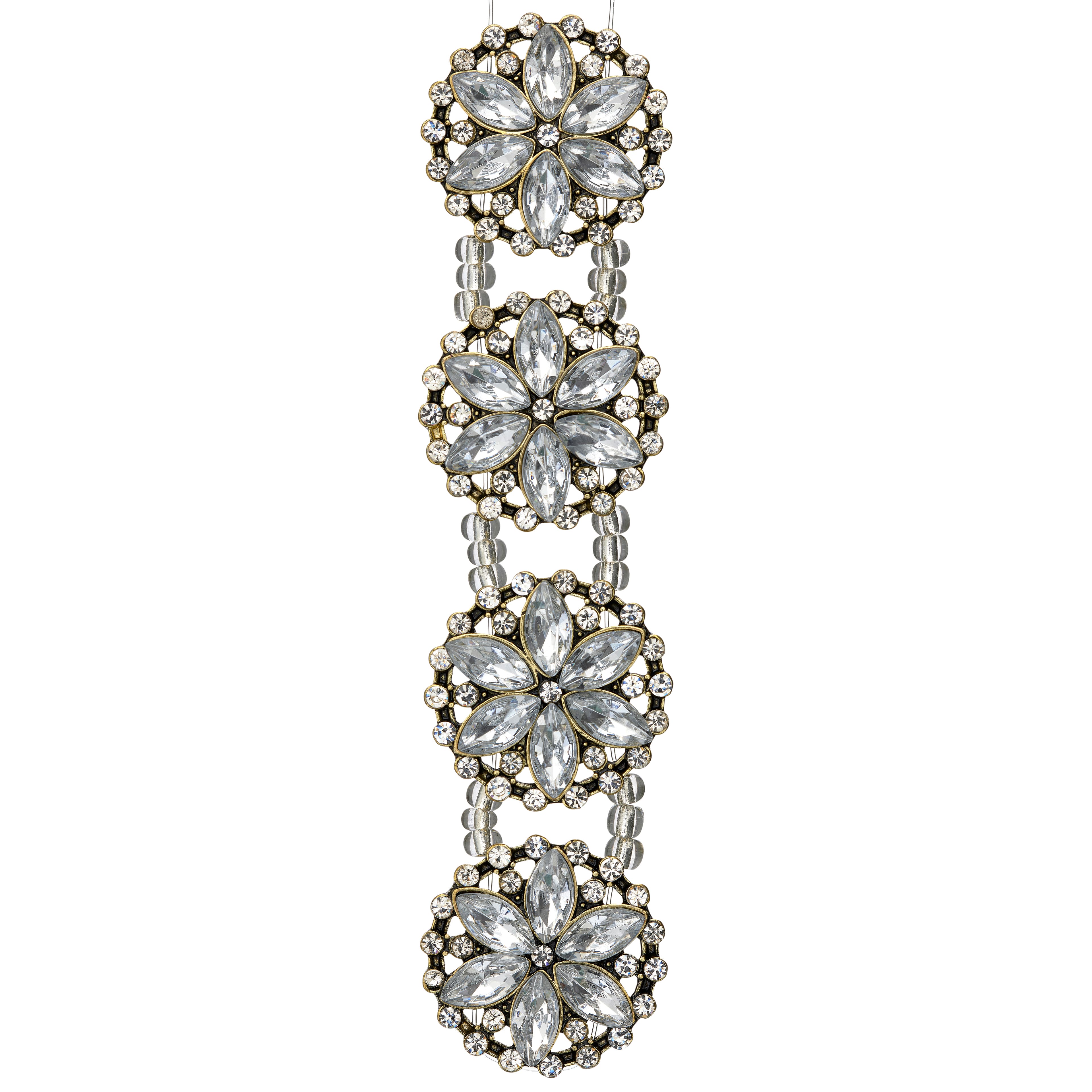 12 Pack: Metal Round Floral Sliders, 26mm by Bead Landing™